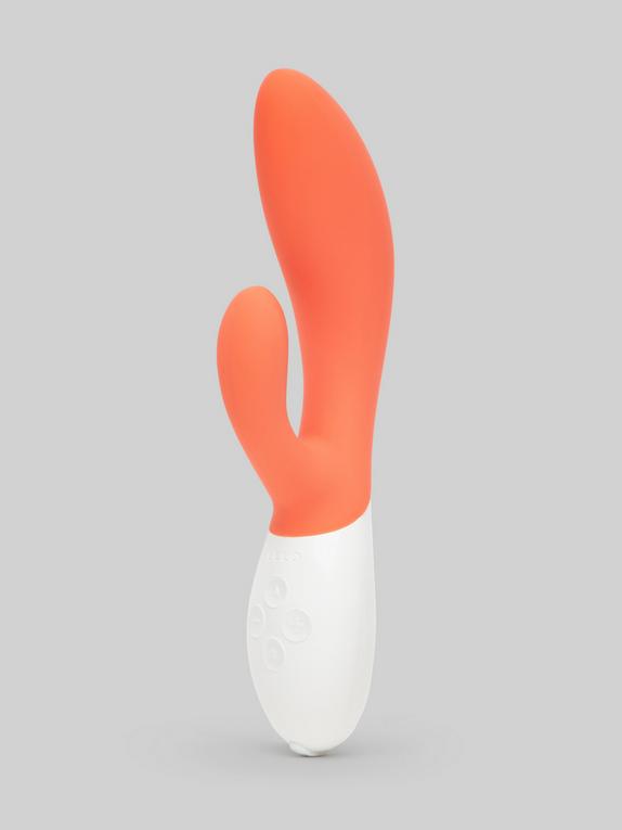 Lelo Ina 3 aufladbarer Luxus-Rabbit-Vibrator mit 10 Funktionen, Orange, hi-res