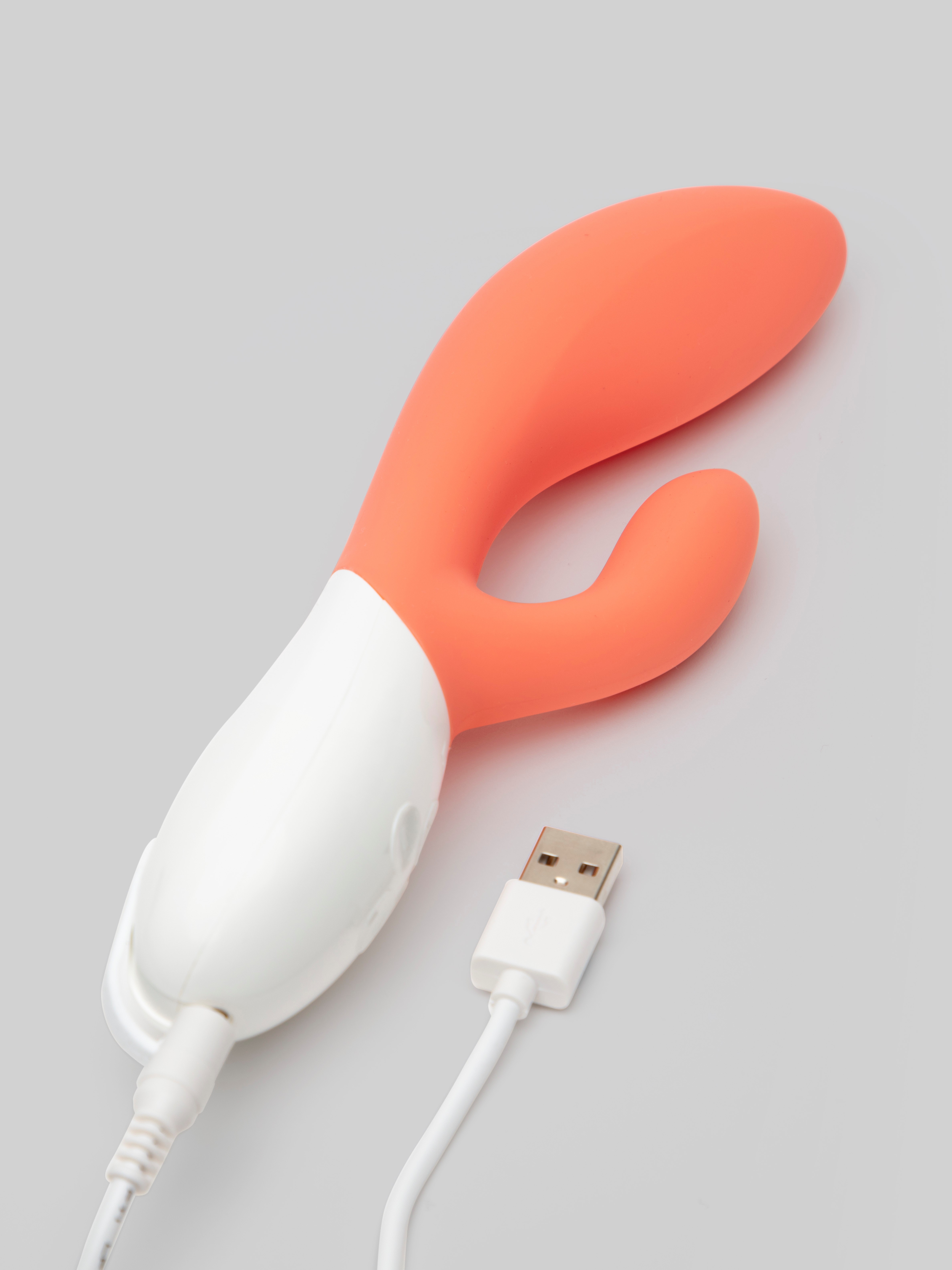 Lelo Ina 3 Luxury Rechargeable 10 Function Rabbit Vibrator, Orange, hi-res