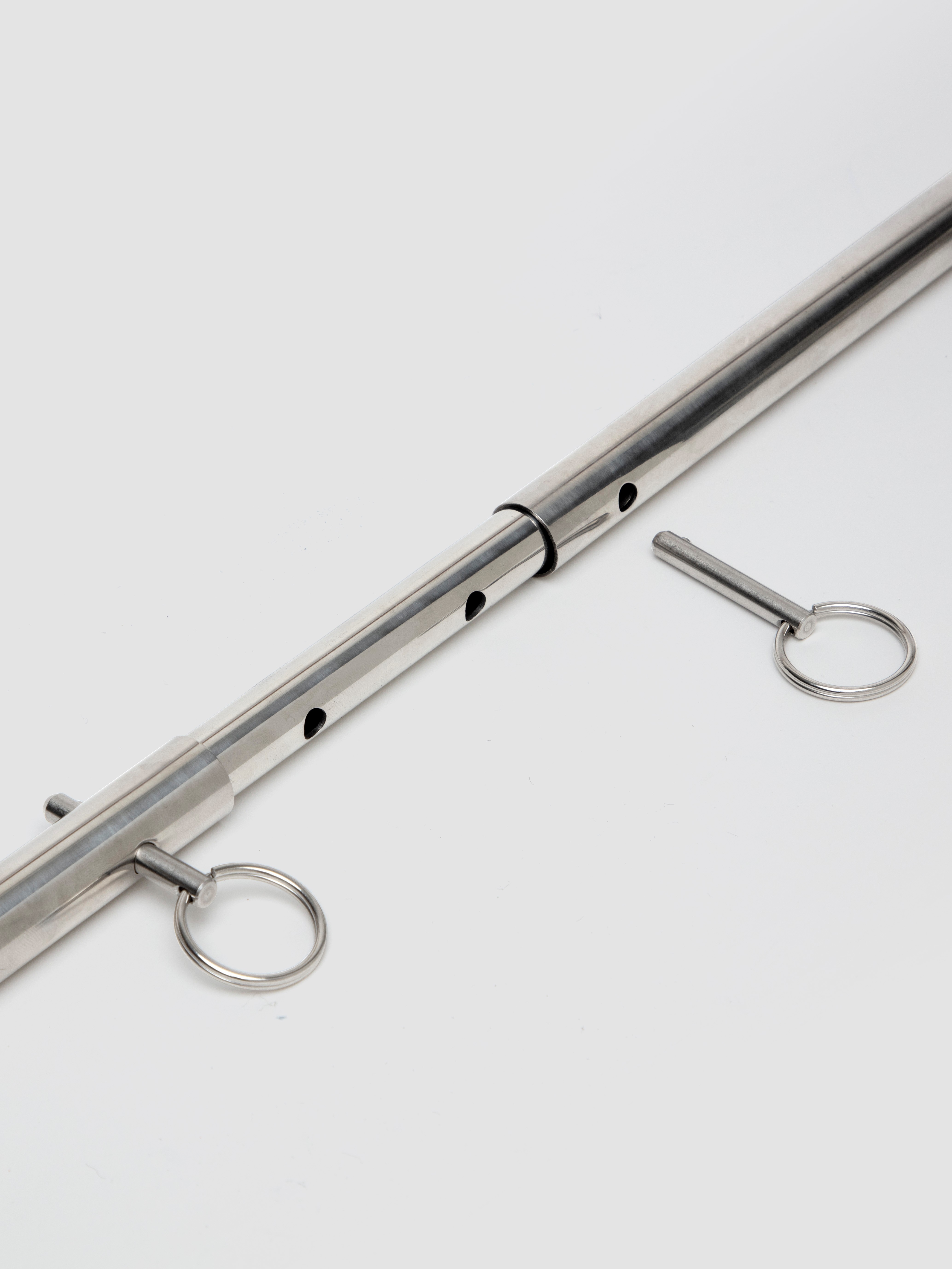 Bondage Boutique Cosmic Spreader Bar with Faux Leather Cuffs, Blue, hi-res