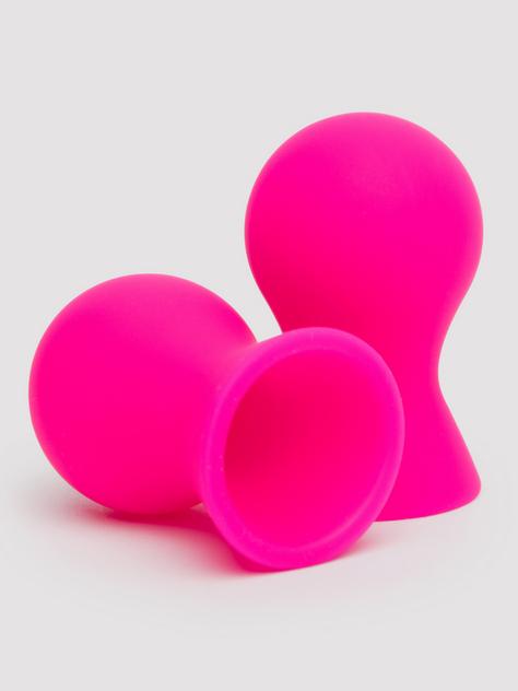 Lovehoney Perfect Pair Silicone Nipple Suckers, Pink, hi-res