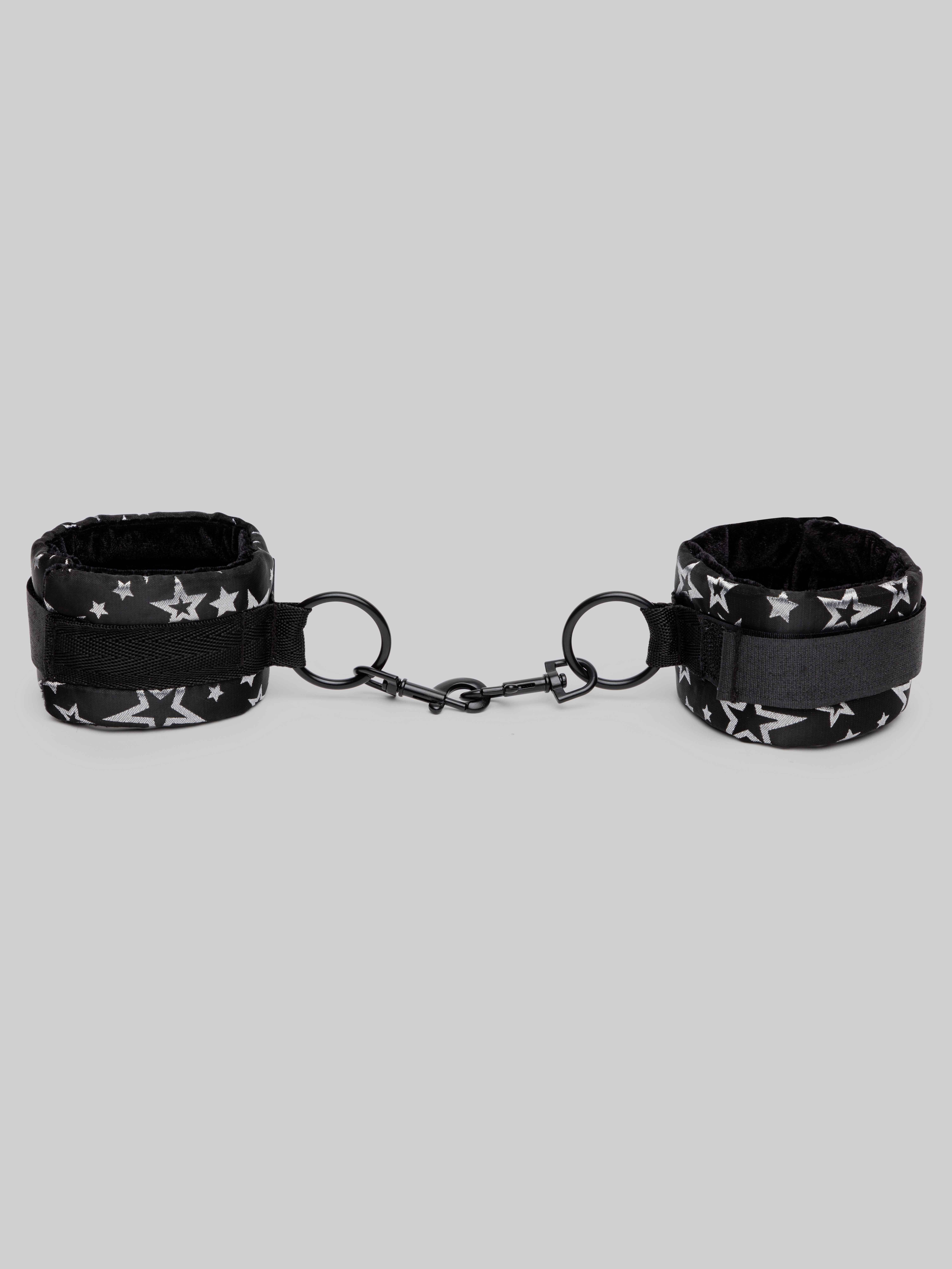 Bondage Boutique Stars Handcuffs, Black, hi-res