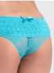 Lovehoney Crotchless Lace Ruffle-Back Panties, Blue, hi-res