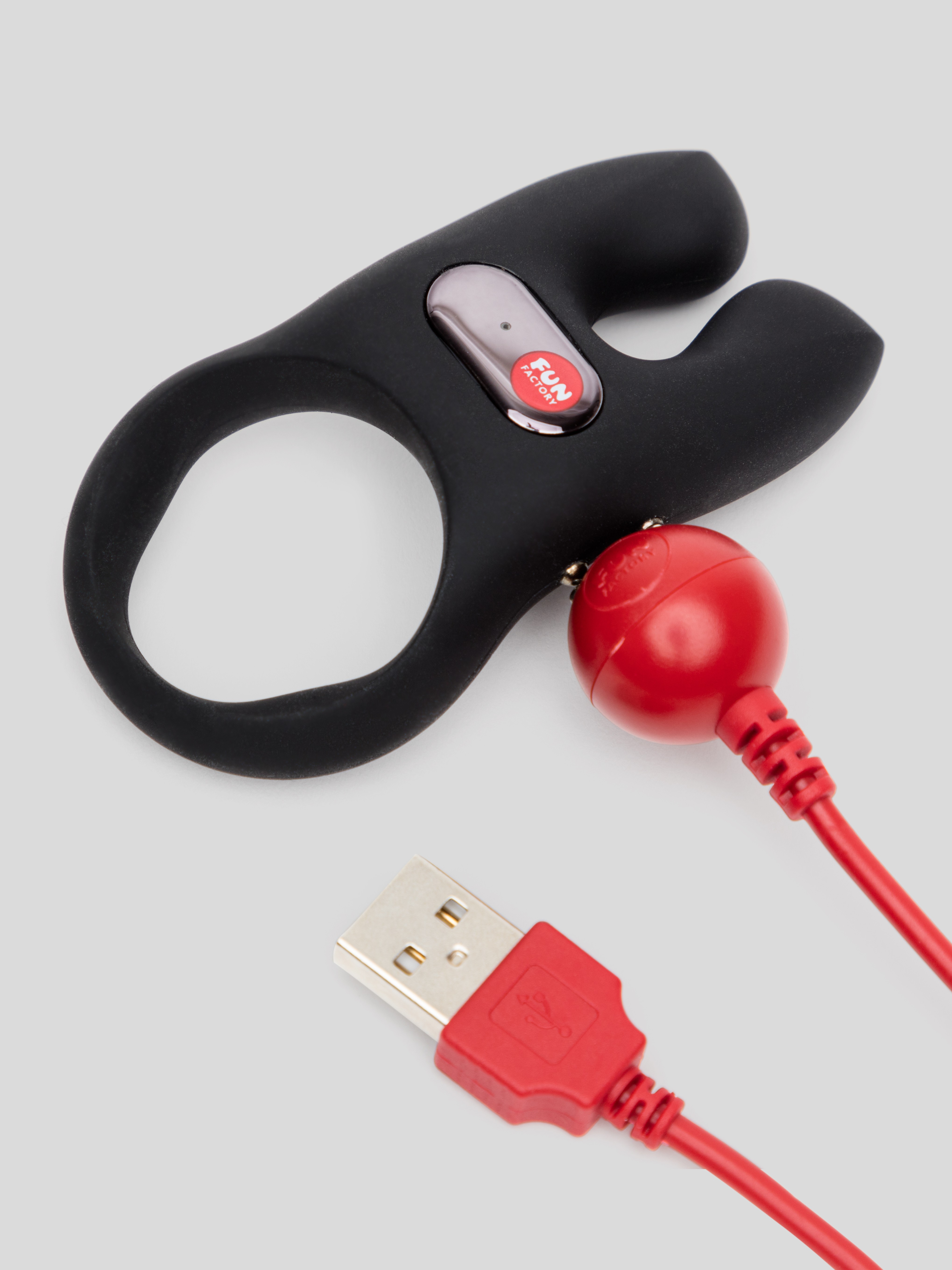 Fun Factory NOS Black Couple's Silicone Cock Ring, Black, hi-res