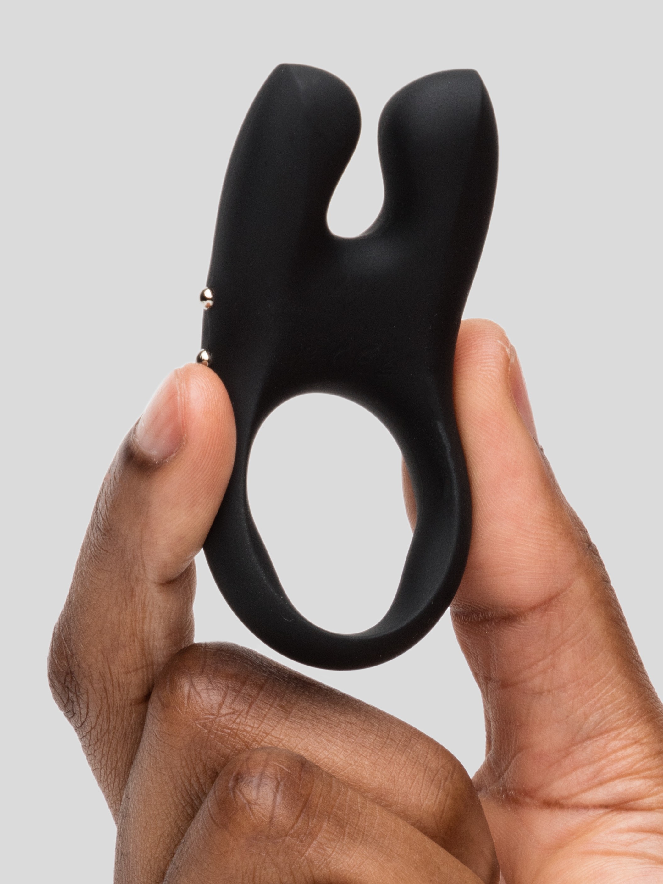 Fun Factory NOS Black Couple's Silicone Cock Ring, Black, hi-res