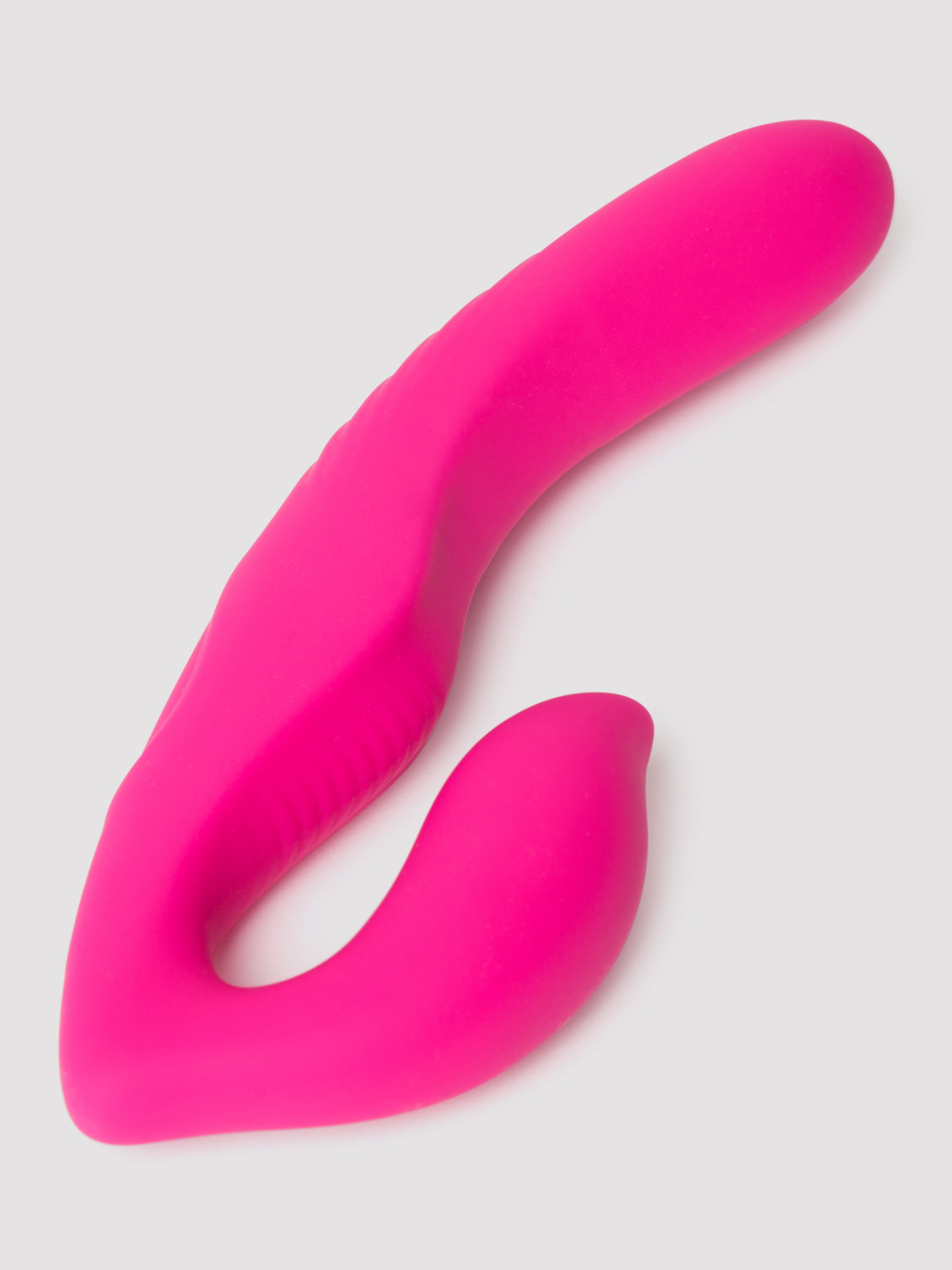 Lovehoney Double Down Rechargeable Remote Control Vibrating Strapless Strap-On , Pink, hi-res