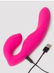Lovehoney Double Down Rechargeable Remote Control Vibrating Strapless Strap-On , Pink, hi-res