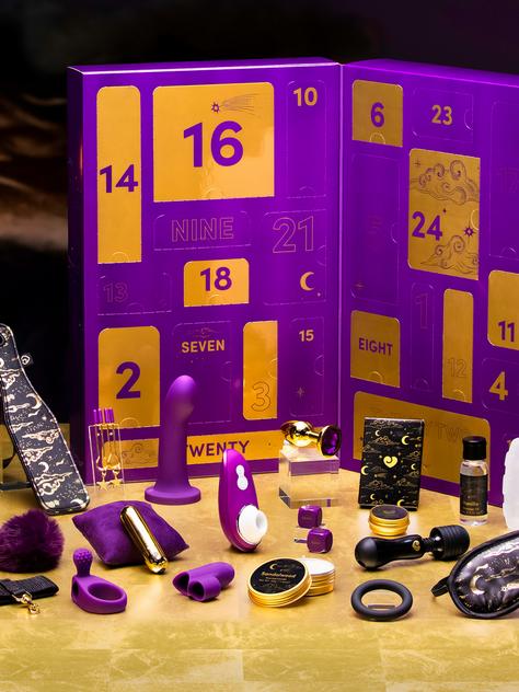 Lovehoney X Womanizer Couple’s Sex Toy Advent Calendar , Purple, hi-res