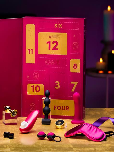 Lovehoney X Womanizer 12 Days of Play Sex Toy Advent Calendar, Pink, hi-res