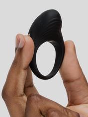 Lovehoney Hot Buzz Rechargeable Remote Control Silicone Cock Ring , Black, hi-res