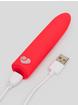 Lovehoney Sweet Kiss Rechargeable Silicone Lipstick Bullet Vibrator, Red, hi-res