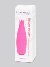 Lovehoney Flower Power Rechargeable Flickering Clitoral Vibrator, Pink, hi-res