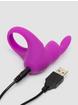 Happy Rabbit Rechargeable Silicone Rabbit Cock Ring , Purple, hi-res