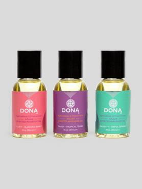 DONA Pheromone-Infused Flavoured Massage Oil Gift Set (3 x 30ml)