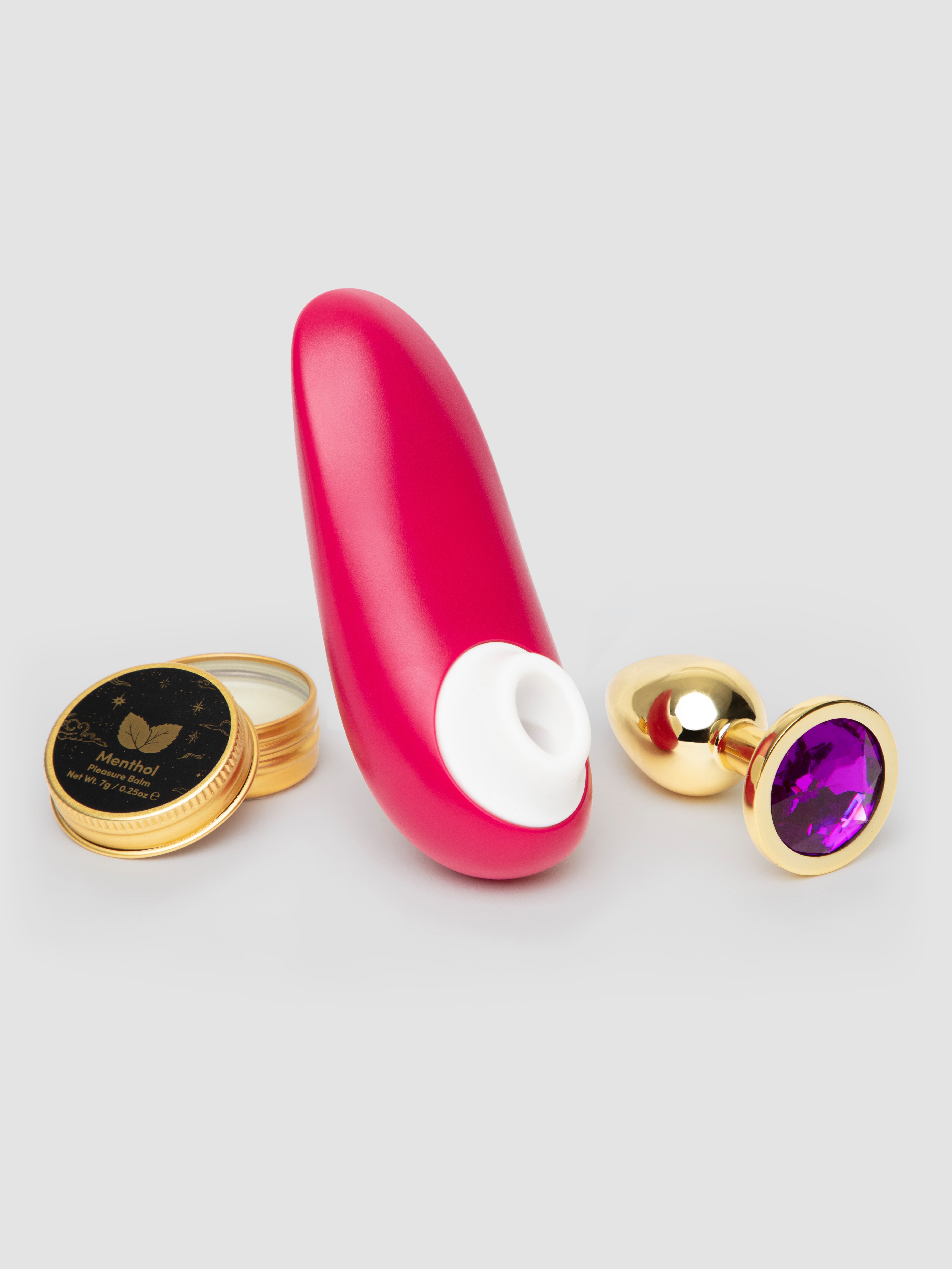 Lovehoney X Womanizer Late Night Lust Couple's Sex Toy Kit (7 Piece), Red, hi-res