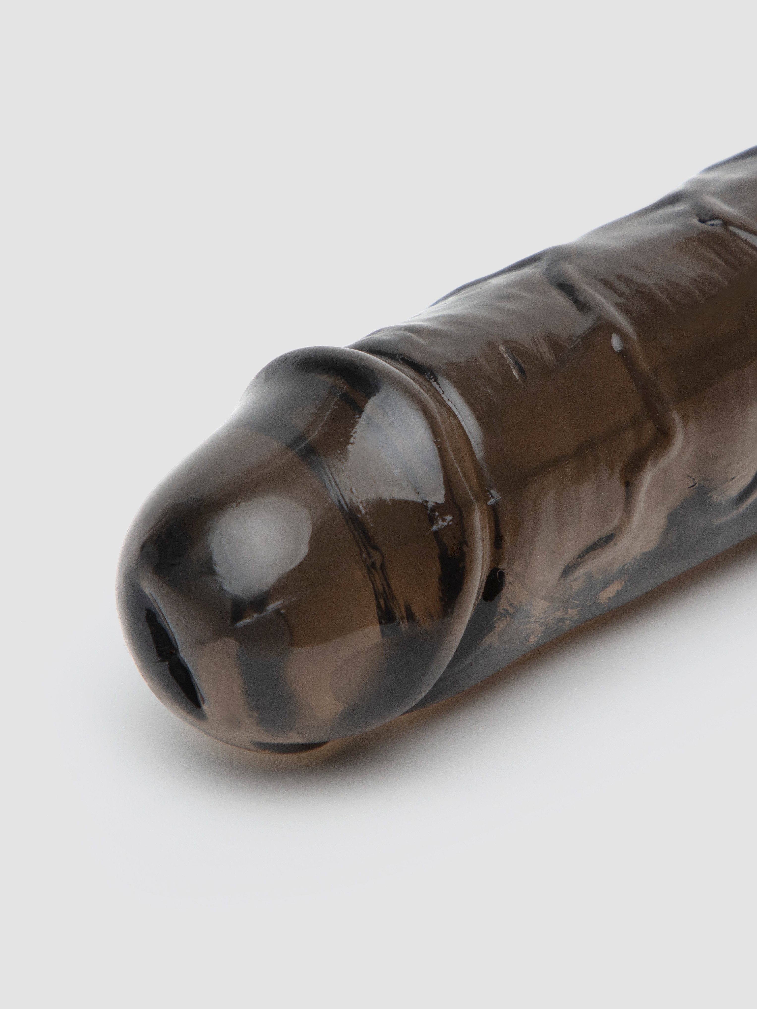 BASICS Realistic Double-Ended Dildo 12 Inch, Black, hi-res