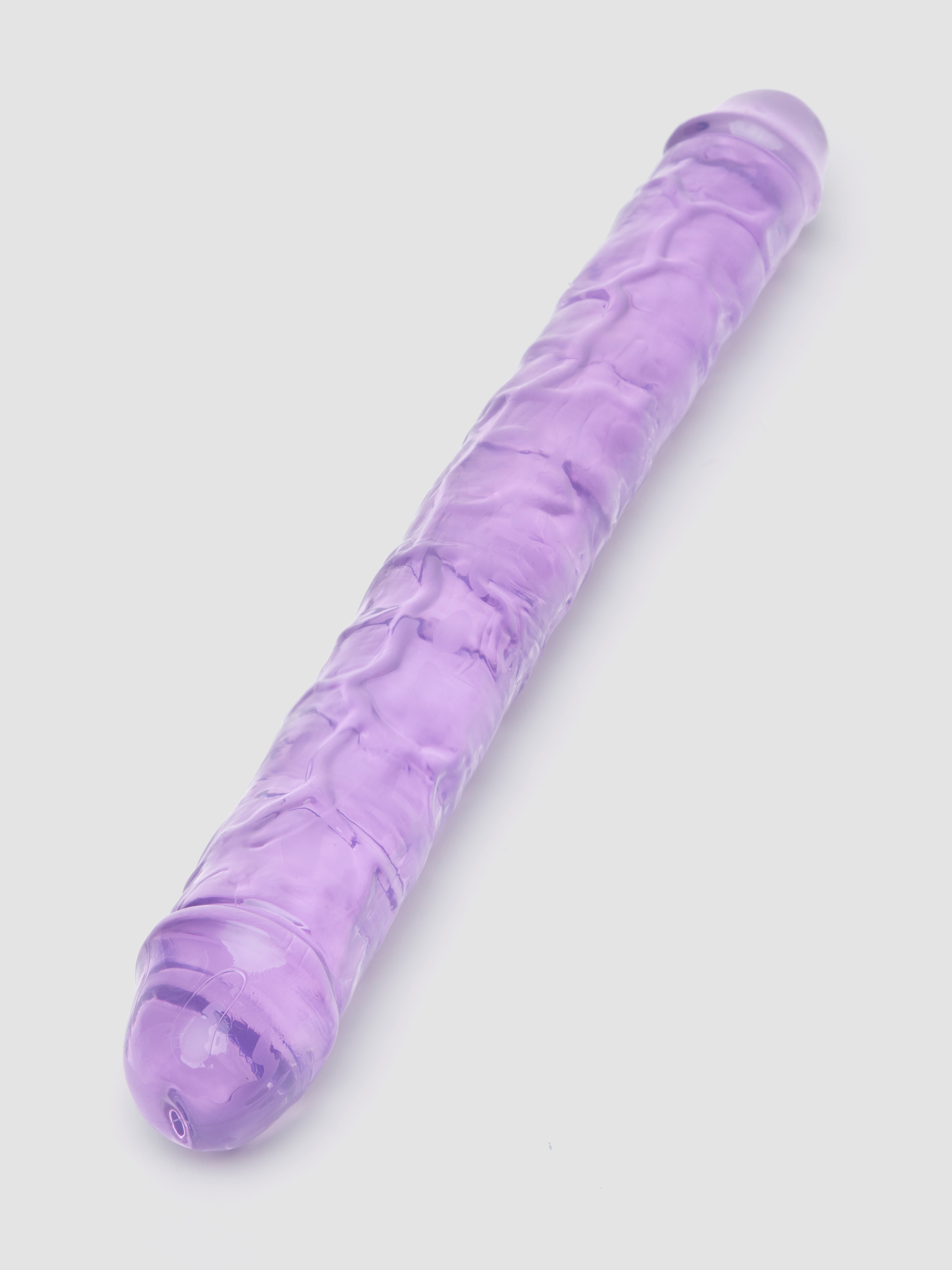 BASICS Realistic Double-Ended Dildo 15 Inch, Purple, hi-res
