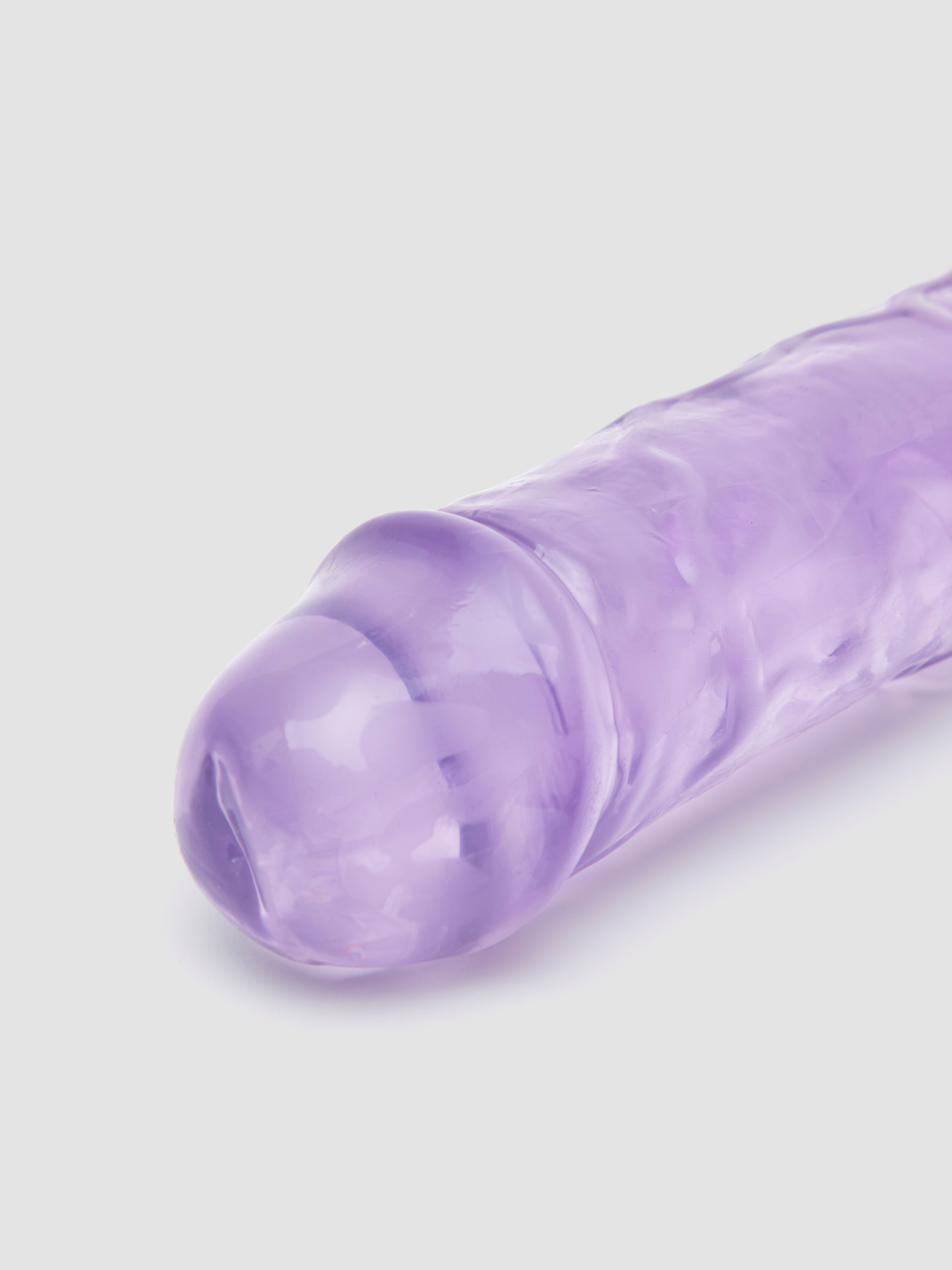 BASICS Realistic Double-Ended Dildo 15 Inch, Purple, hi-res