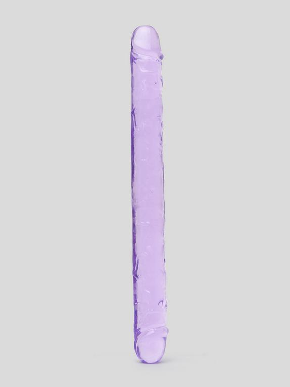 BASICS Realistic Double-Ended Dildo 18 inch , Purple, hi-res