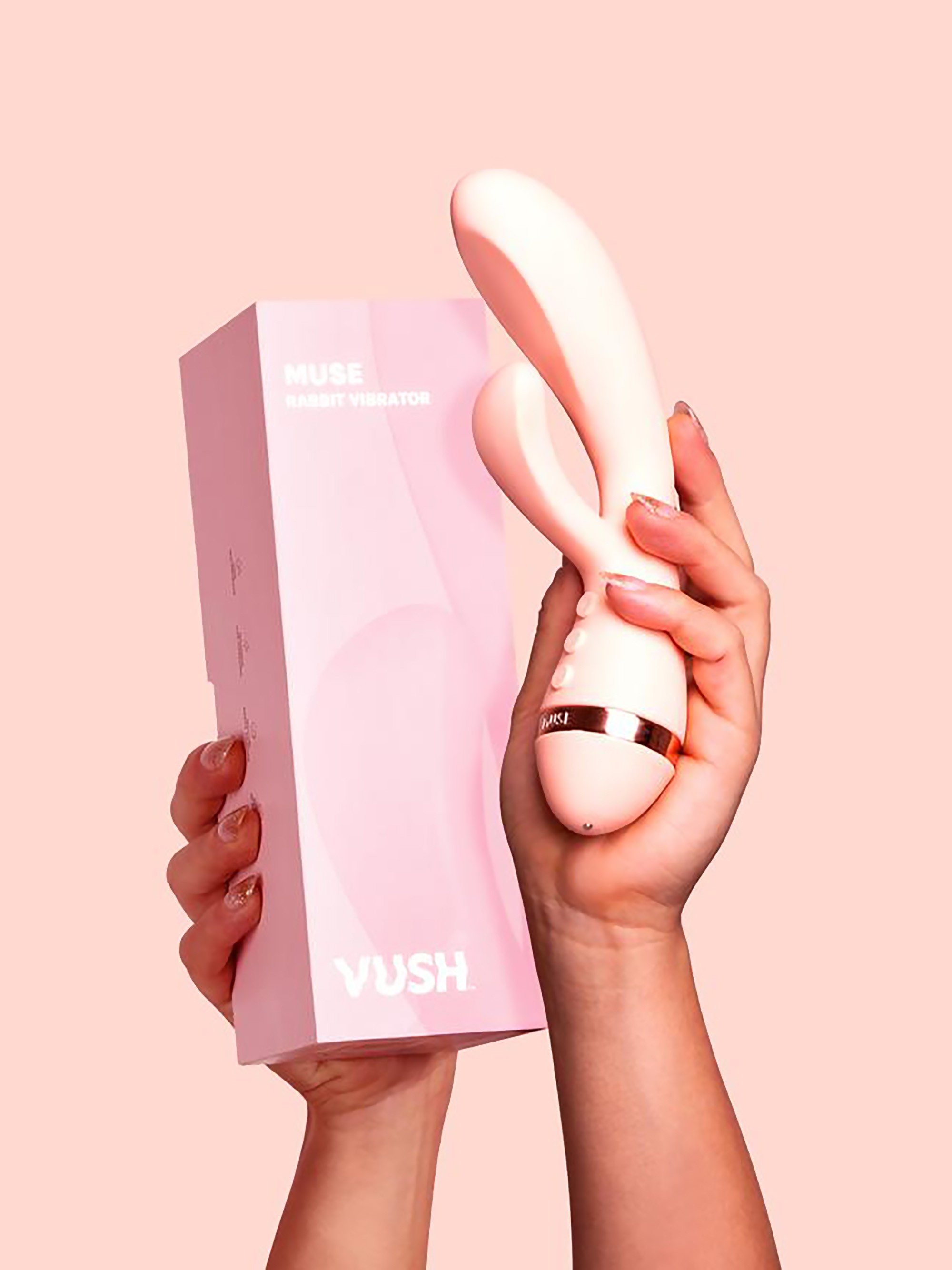 Vush Muse Rechargeable Rabbit Vibrator, Pink, hi-res