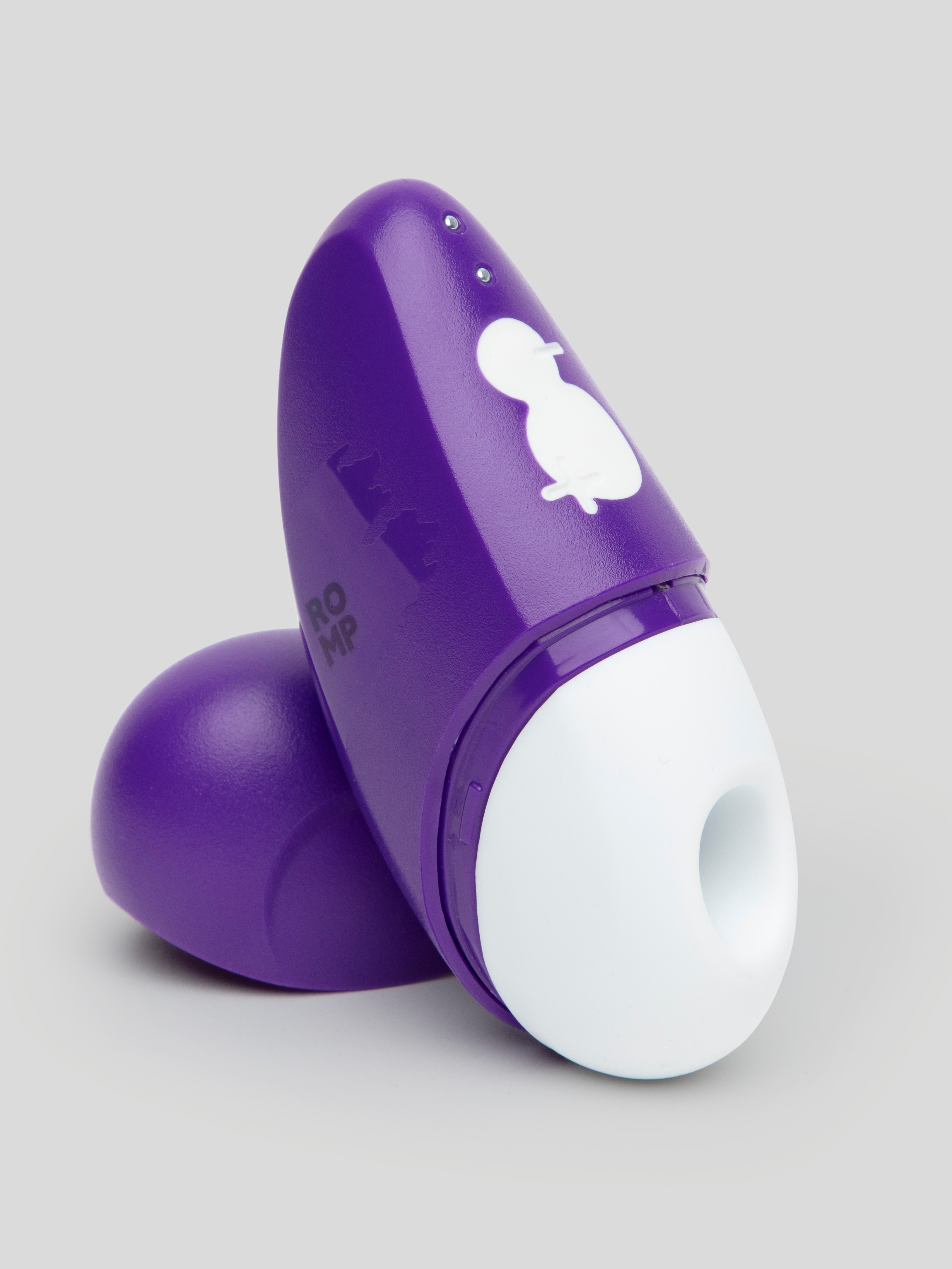 Image of ROMP Free Rechargeable Travel Clitoral Suction Stimulator - Purple