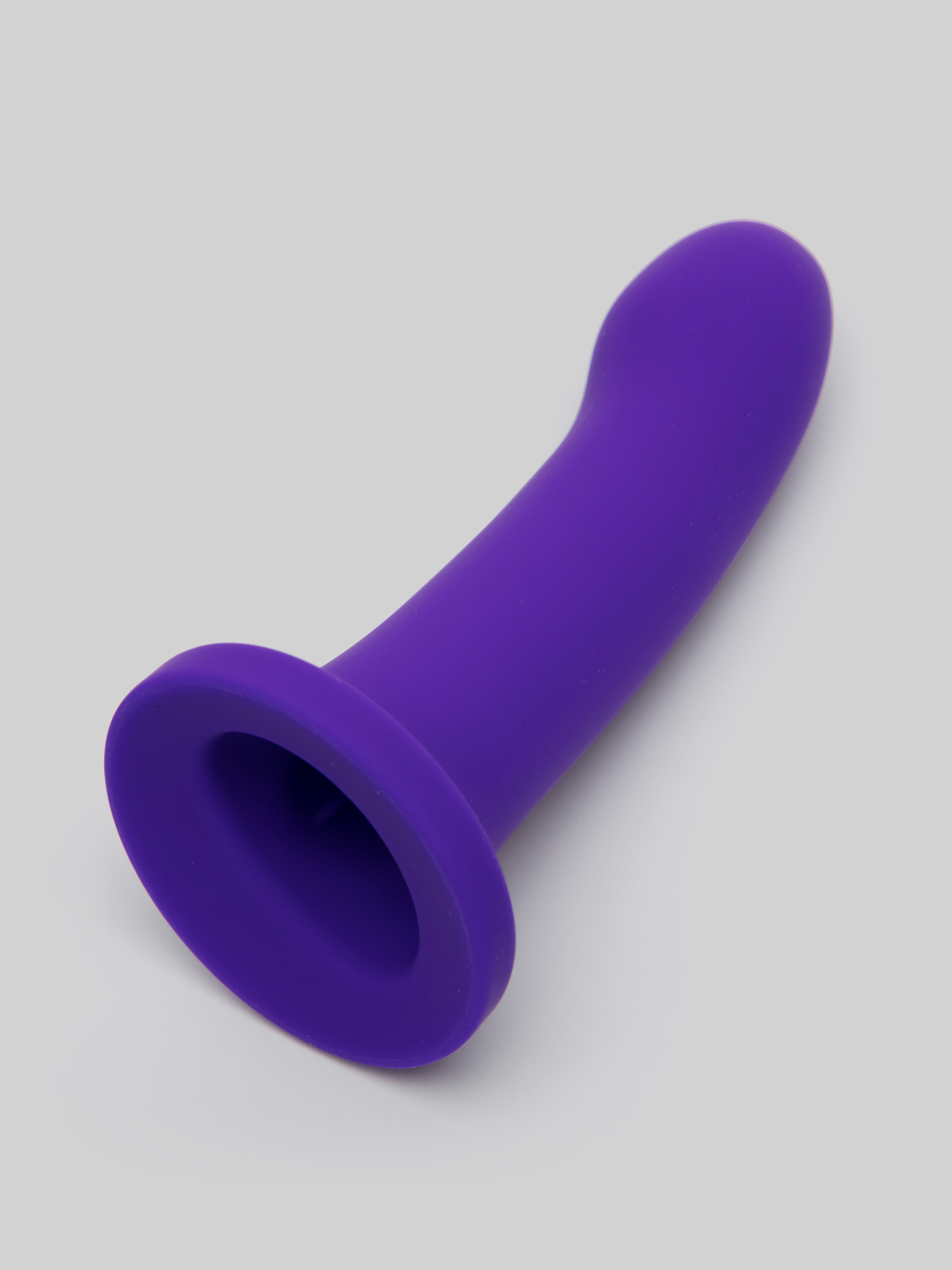 Lovehoney High Five G-Spot Silicone Suction Cup Dildo 5 Inch, Purple, hi-res