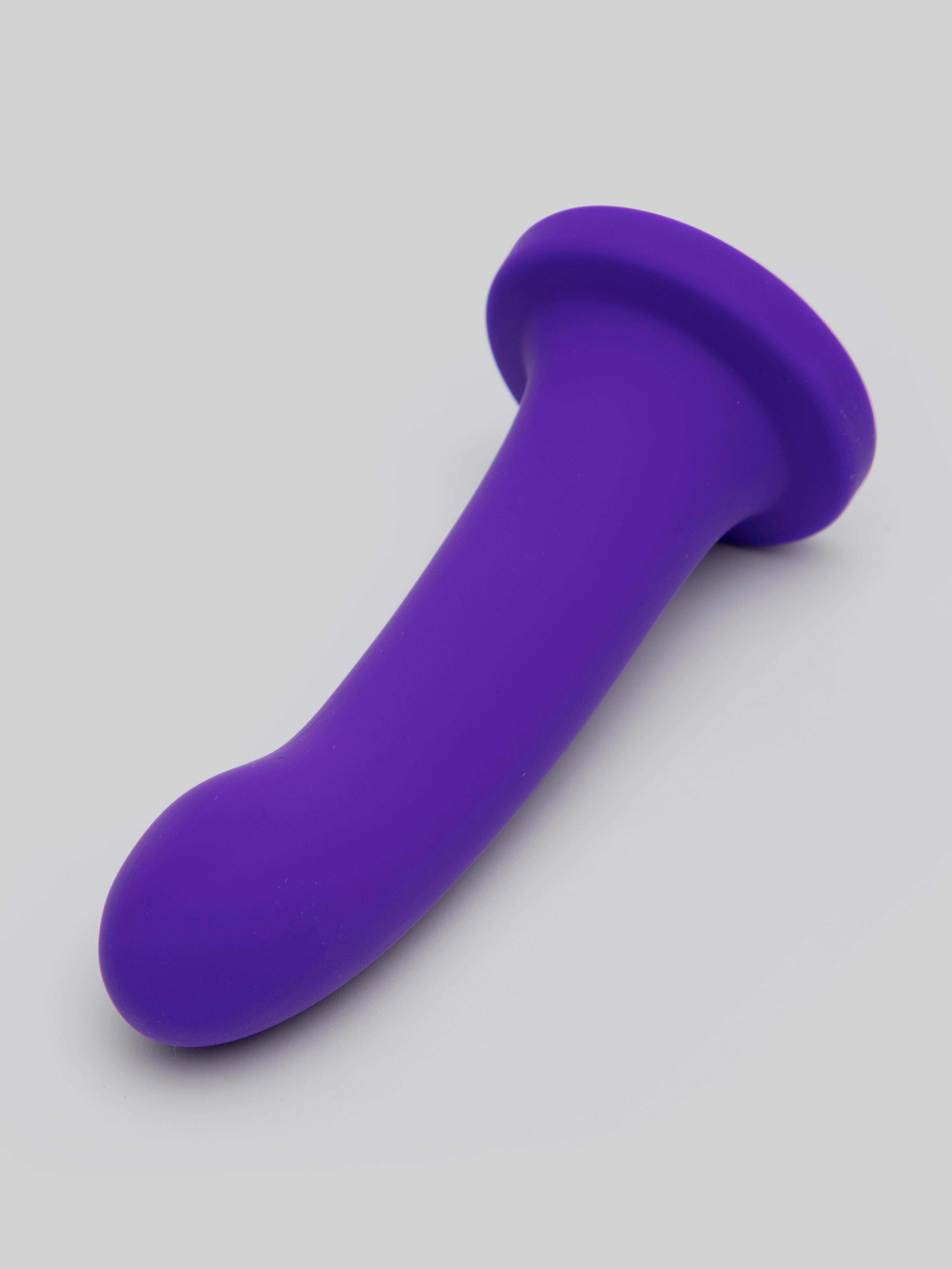 Lovehoney High Five G-Spot Silicone Suction Cup Dildo 5 Inch, Purple, hi-res