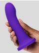 Lovehoney High Five G-Spot Silicone Suction Cup Dildo 5 Inch, Purple, hi-res