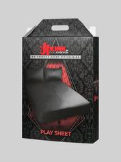 Doc Johnson Kink Play Sheet Waterproof Fitted Sheet (King Size), Black, hi-res