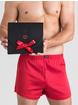 LHM Satin-Boxershorts & Fesseln Geschenkset (rot), Rot, hi-res