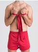 LHM Red Satin Boxer Shorts & Restraints Gift Set, Red, hi-res