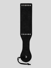 Ouch! Faux Leather Diamond Studded Paddle, Black, hi-res