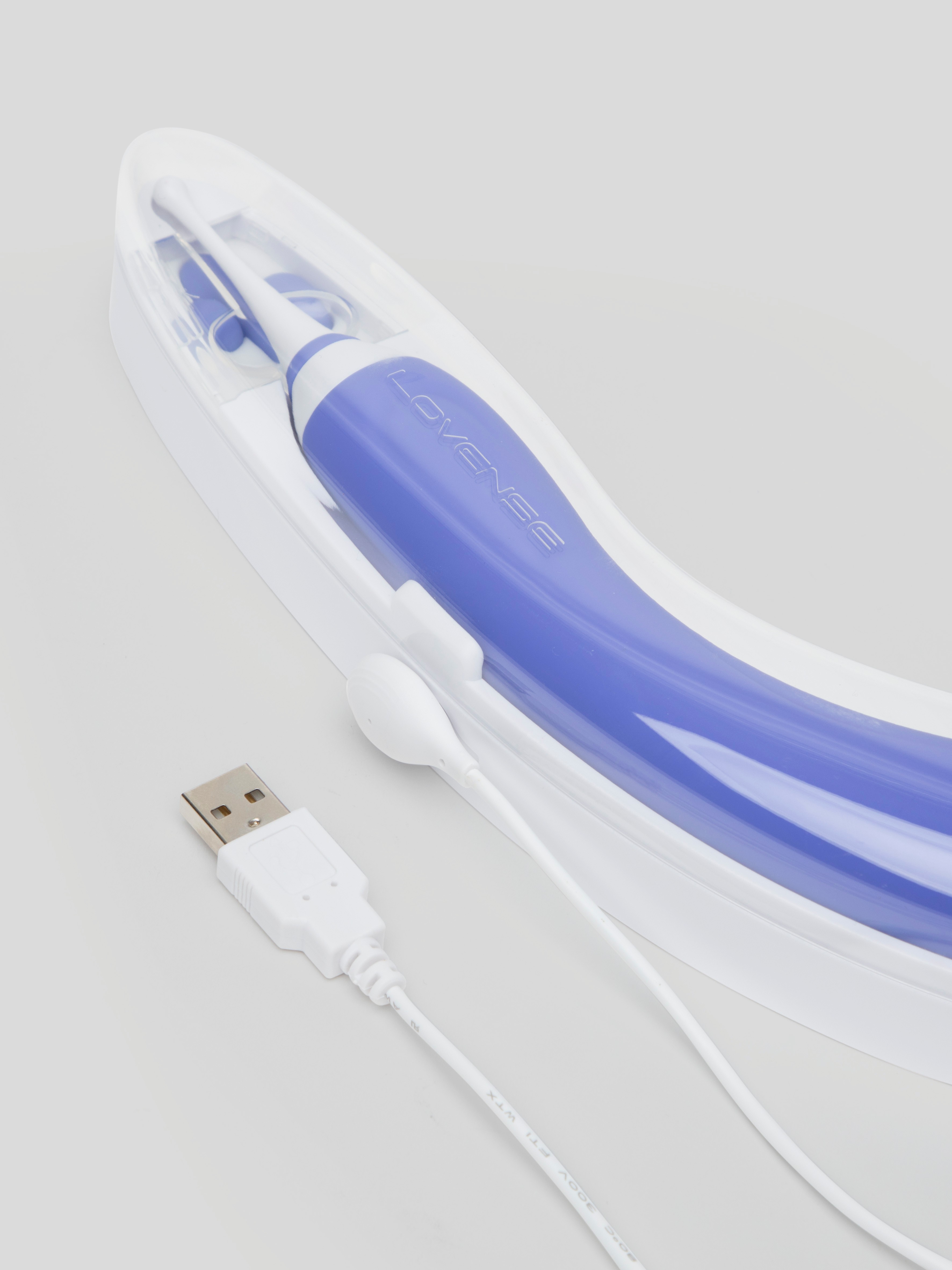 Lovense Hyphy App-Controlled Dual-End High-Frequency Clitoral Vibrator, Purple, hi-res