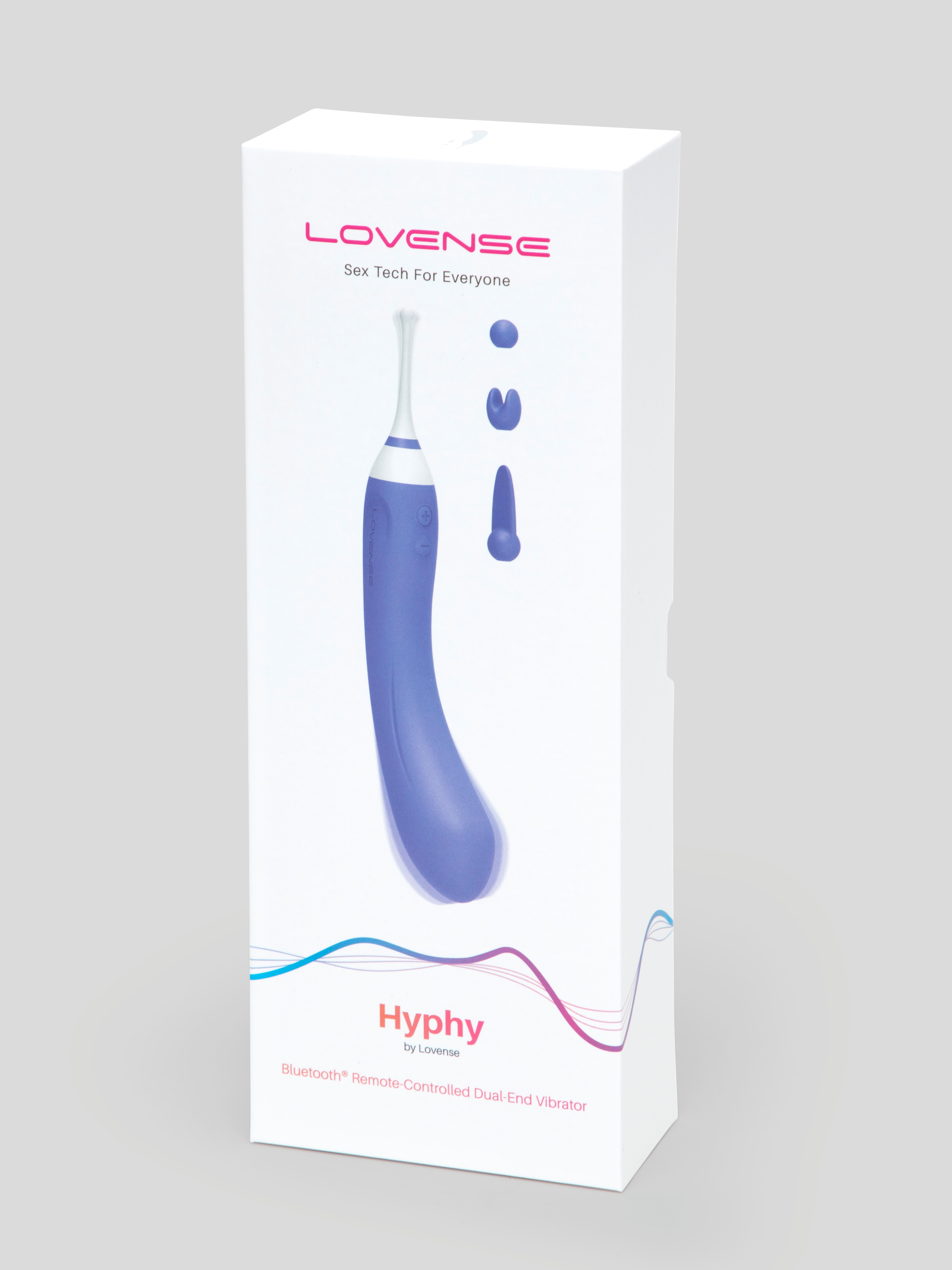Lovense Hyphy App-Controlled Dual-End High-Frequency Clitoral Vibrator, Purple, hi-res
