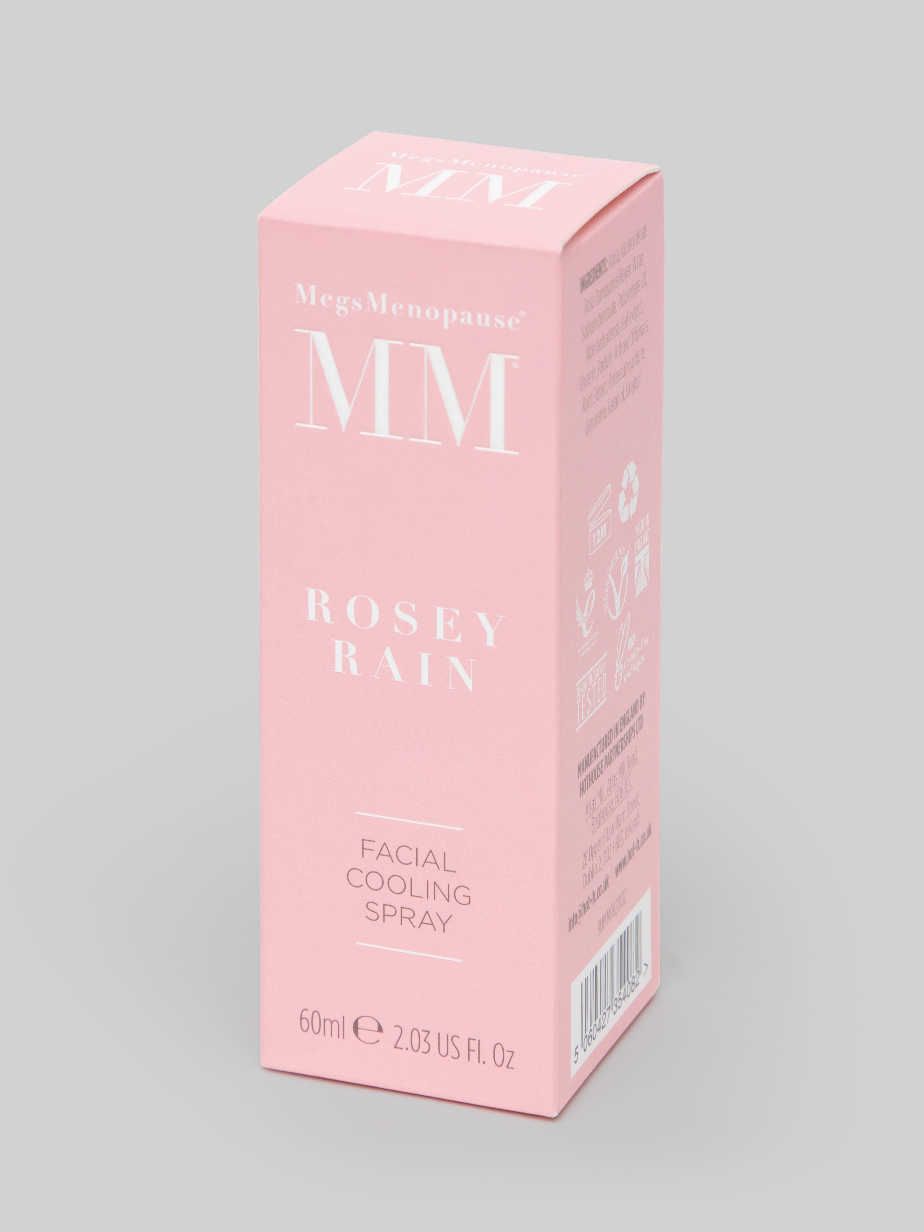 Megs Menopause Rosey Rain Facial Cooling Spray 60ml, , hi-res