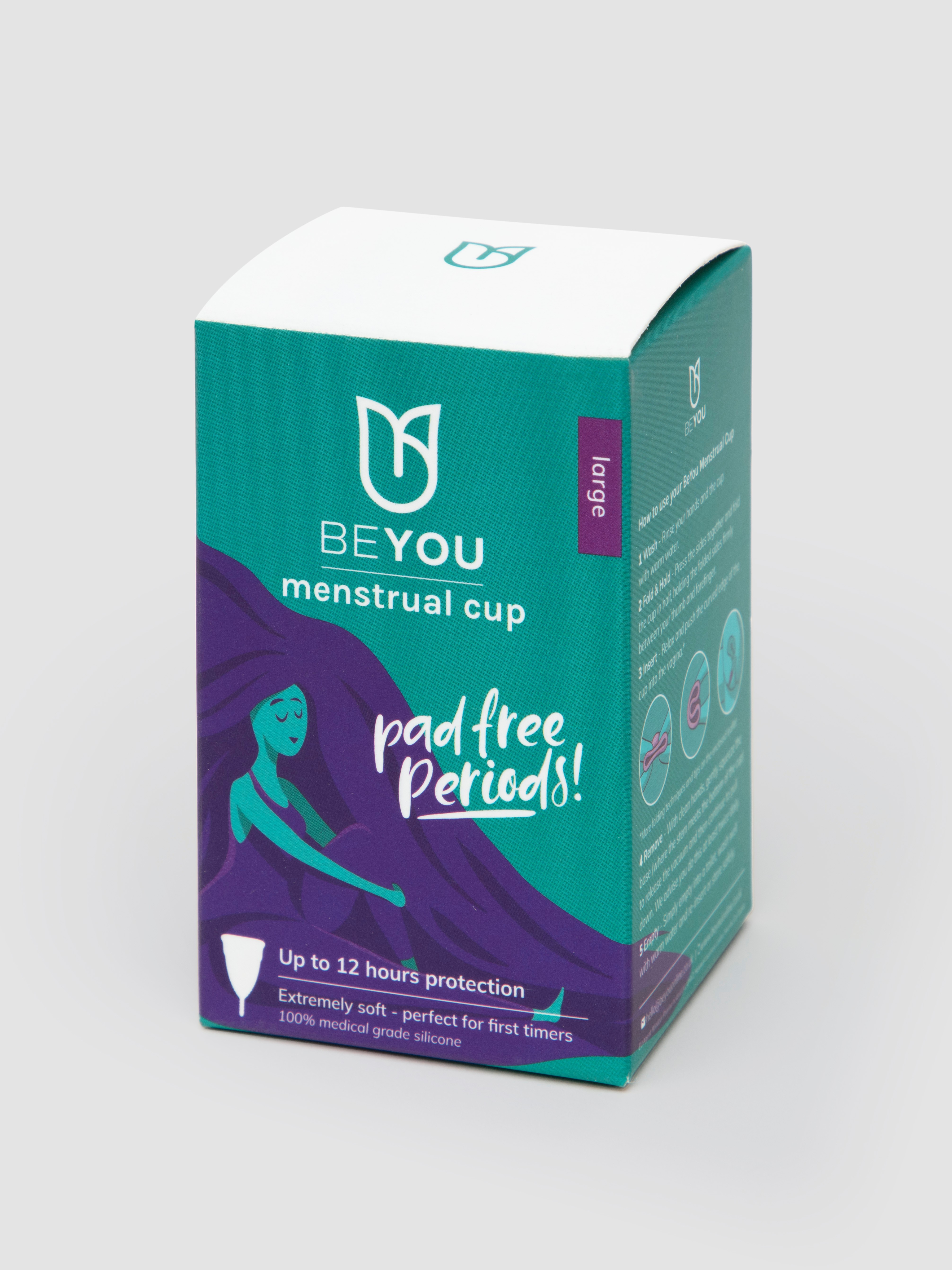 BEYOU Silicone Menstrual Cup Large, , hi-res
