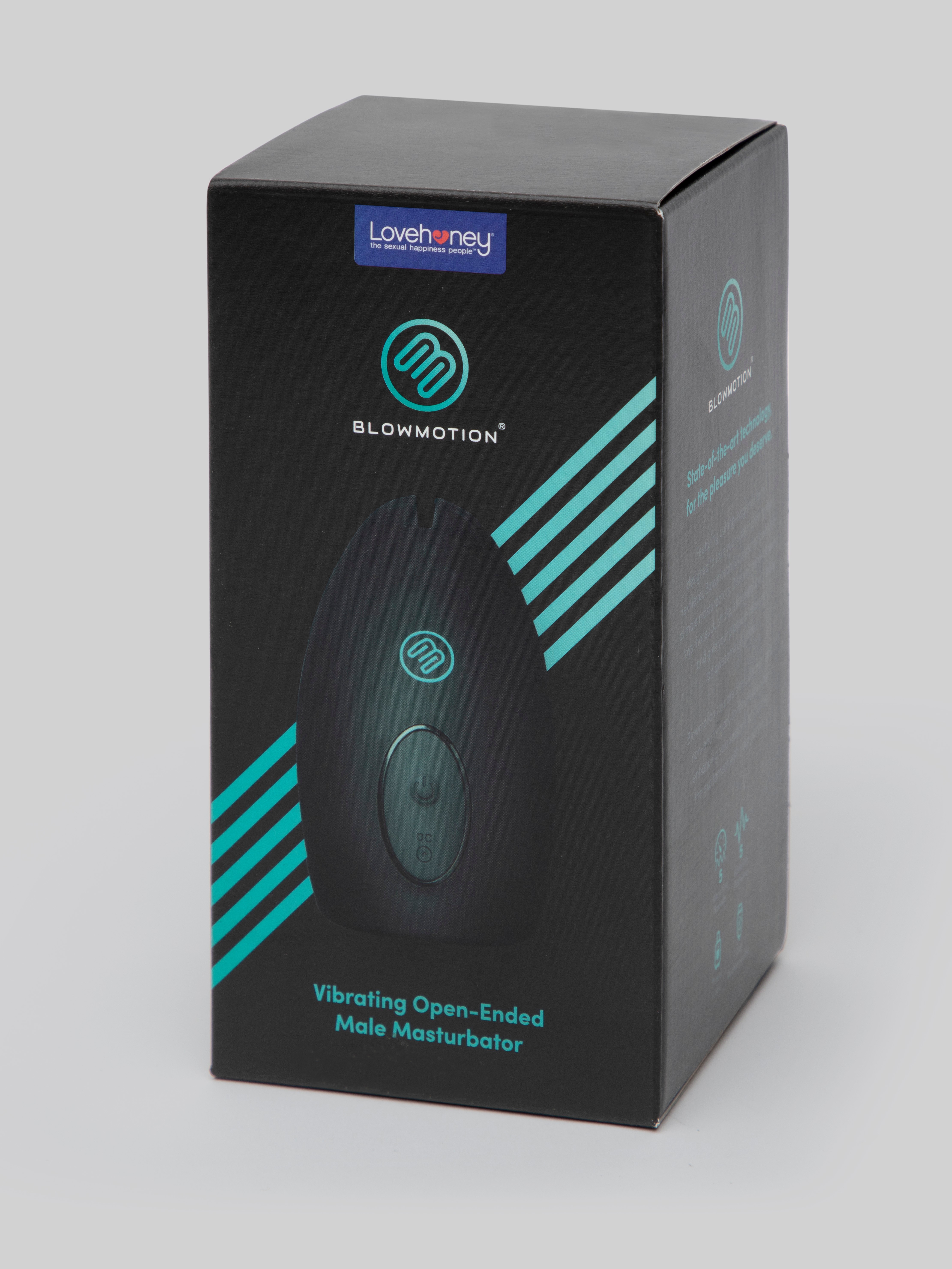 Blowmotion Vibrating Hand Job Masturbator, Black, hi-res