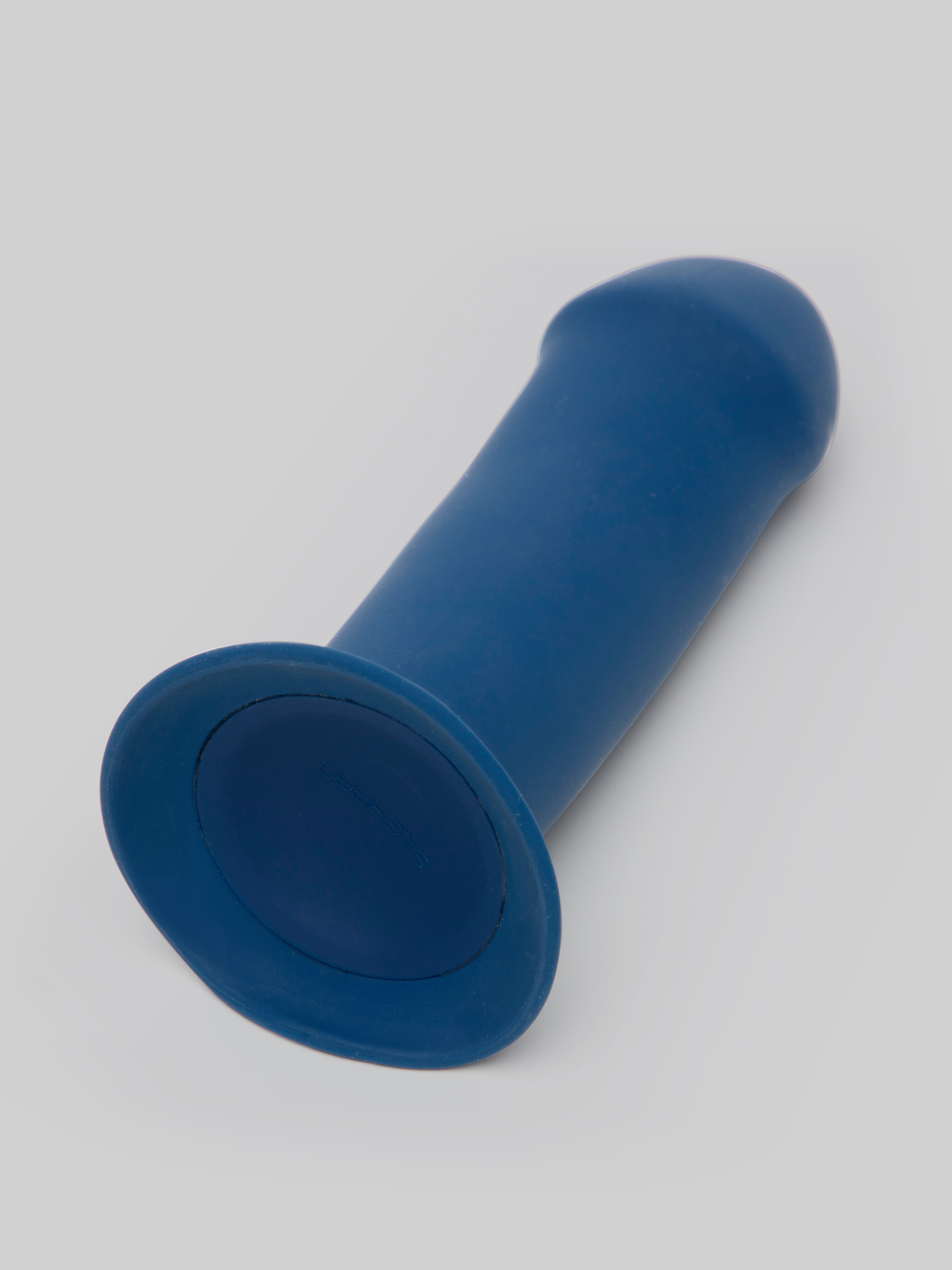Hitsens 1 Thermo-Reactive Dual Density Silicone Dildo 6.5 Inch, Blue, hi-res