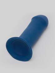 Hitsens 1 Thermo-Reactive Dual Density Silicone Dildo 6.5 Inch, Blue, hi-res