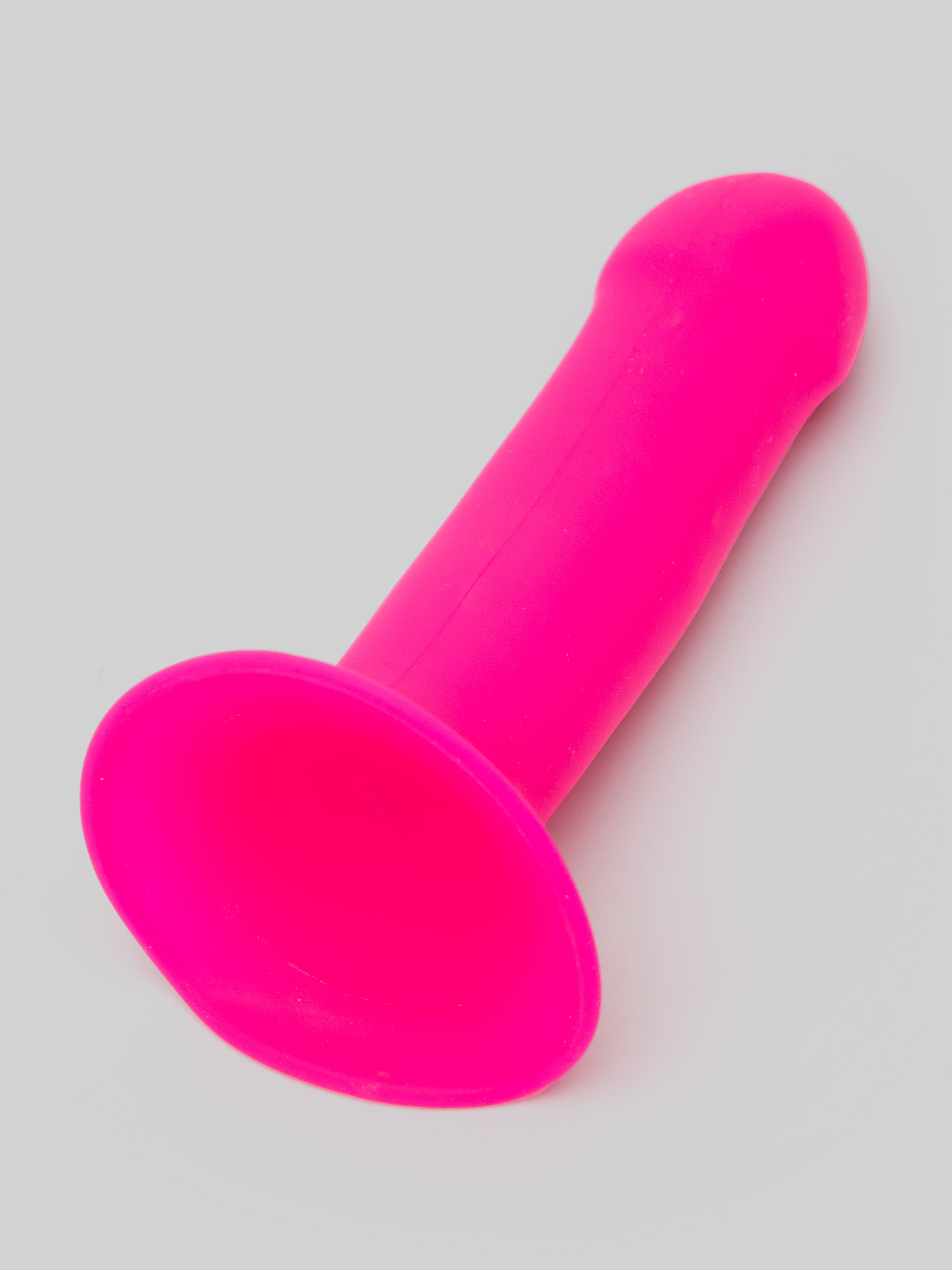 Hitsens 2 Thermo-Reactive Dual-Density Silicone Dildo 6 Inch, Pink, hi-res