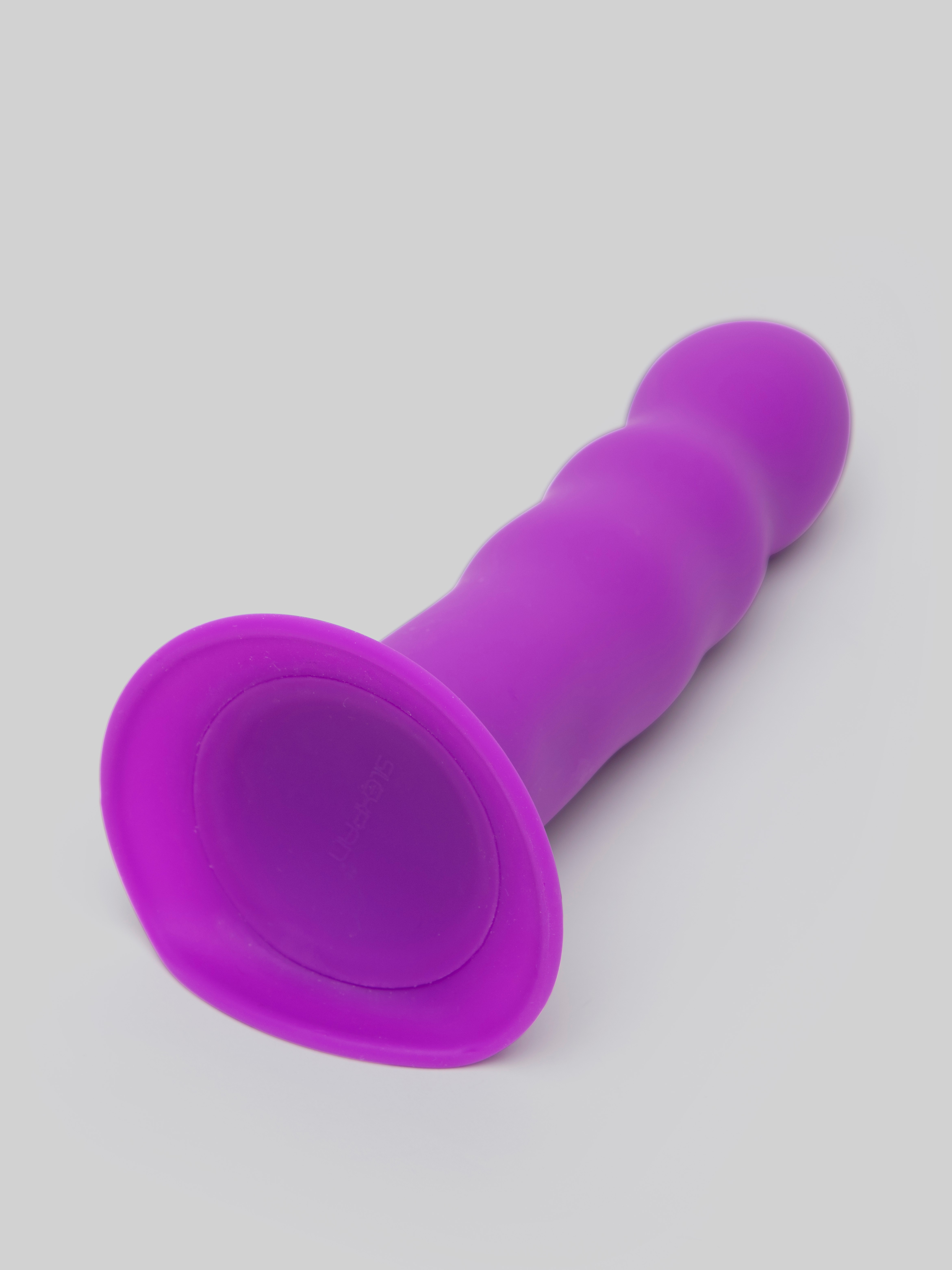 Hitsens 3 Thermo-Reactive Dual Density Silicone Dildo 6.5 Inch, Purple, hi-res