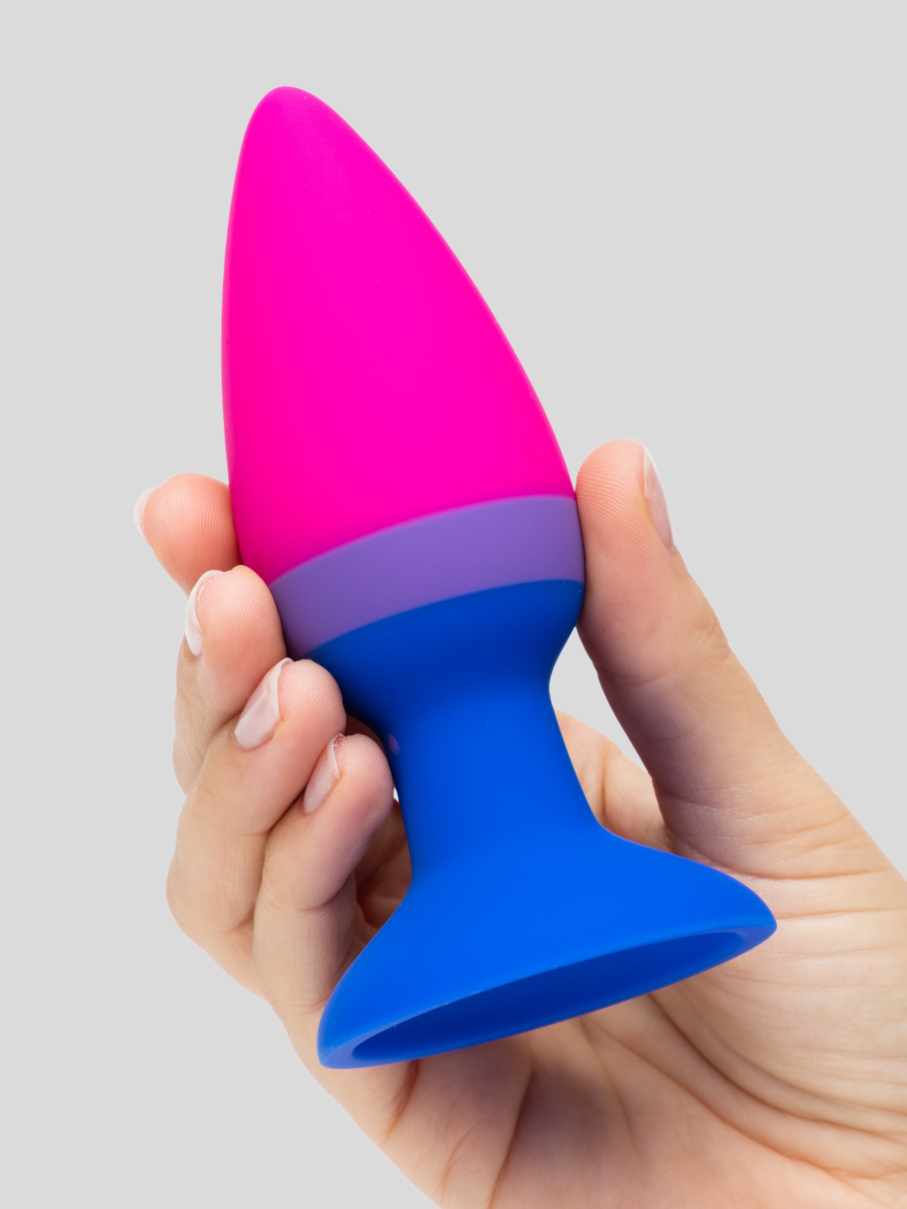 Multi-Coloured Silicone Butt Plug Set (3 Piece), Pink, hi-res