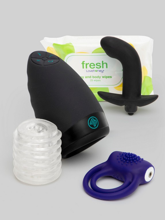Lovehoney Hot Stuff Sex Toy Bundle for Him (6 Piece)