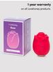 Lovehoney Rose Clitoral Suction Stimulator, Red, hi-res