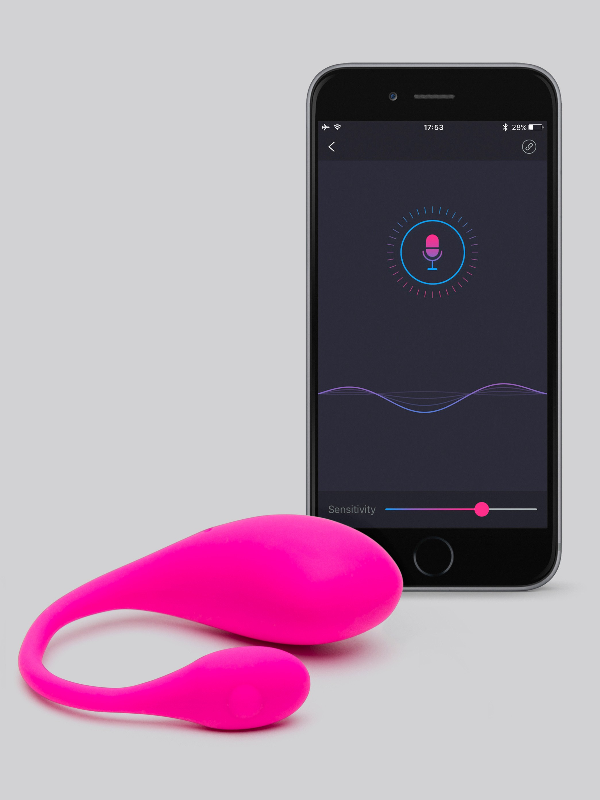 Lovense Lush 2 Pink App Controlled Rechargeable Love Egg Vibrator - Pink