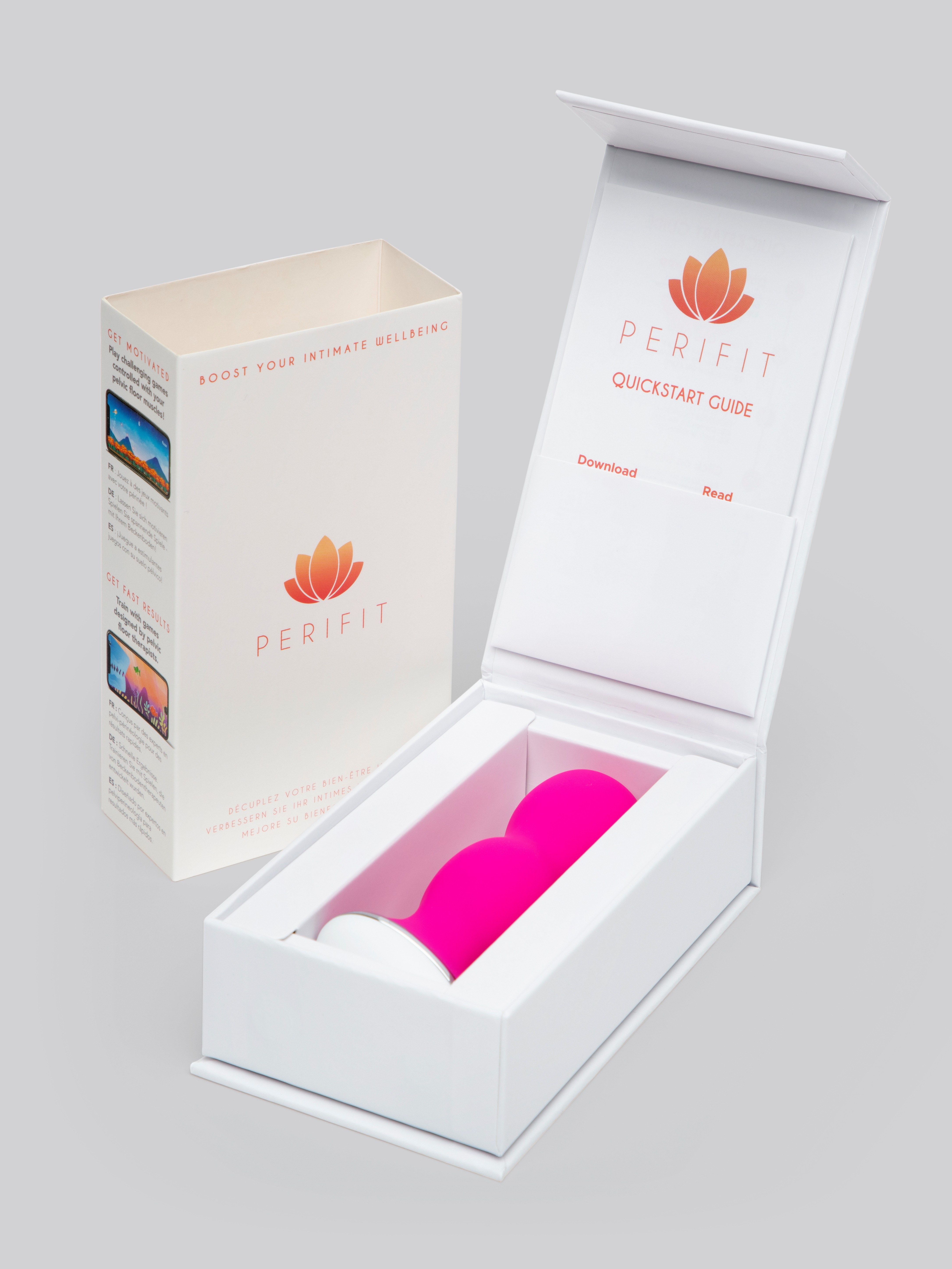 Perifit App Controlled Kegel Exerciser , Pink, hi-res