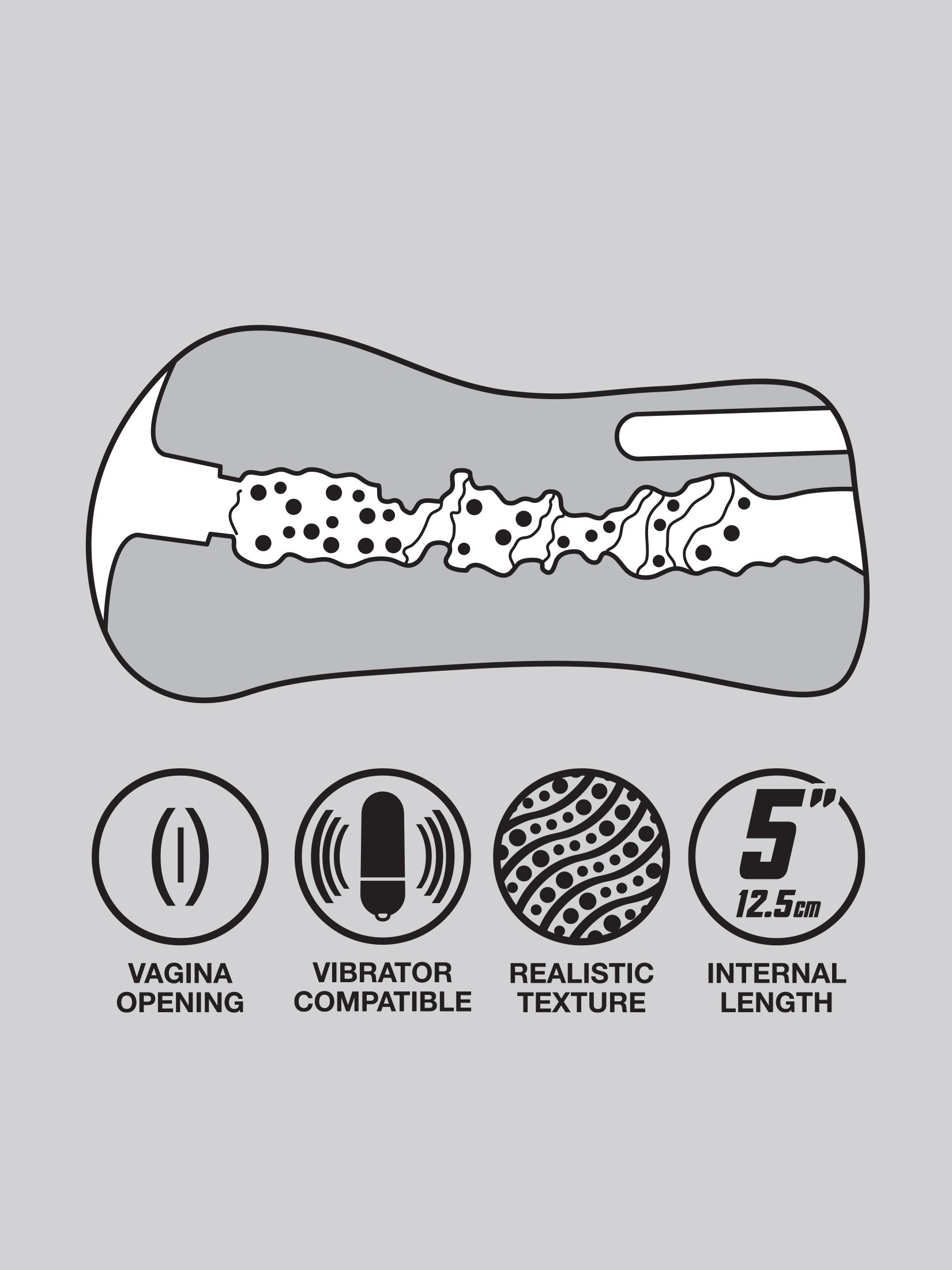 THRUST Pro Mini Tara Realistic Pocket Pussy, Flesh Brown, hi-res