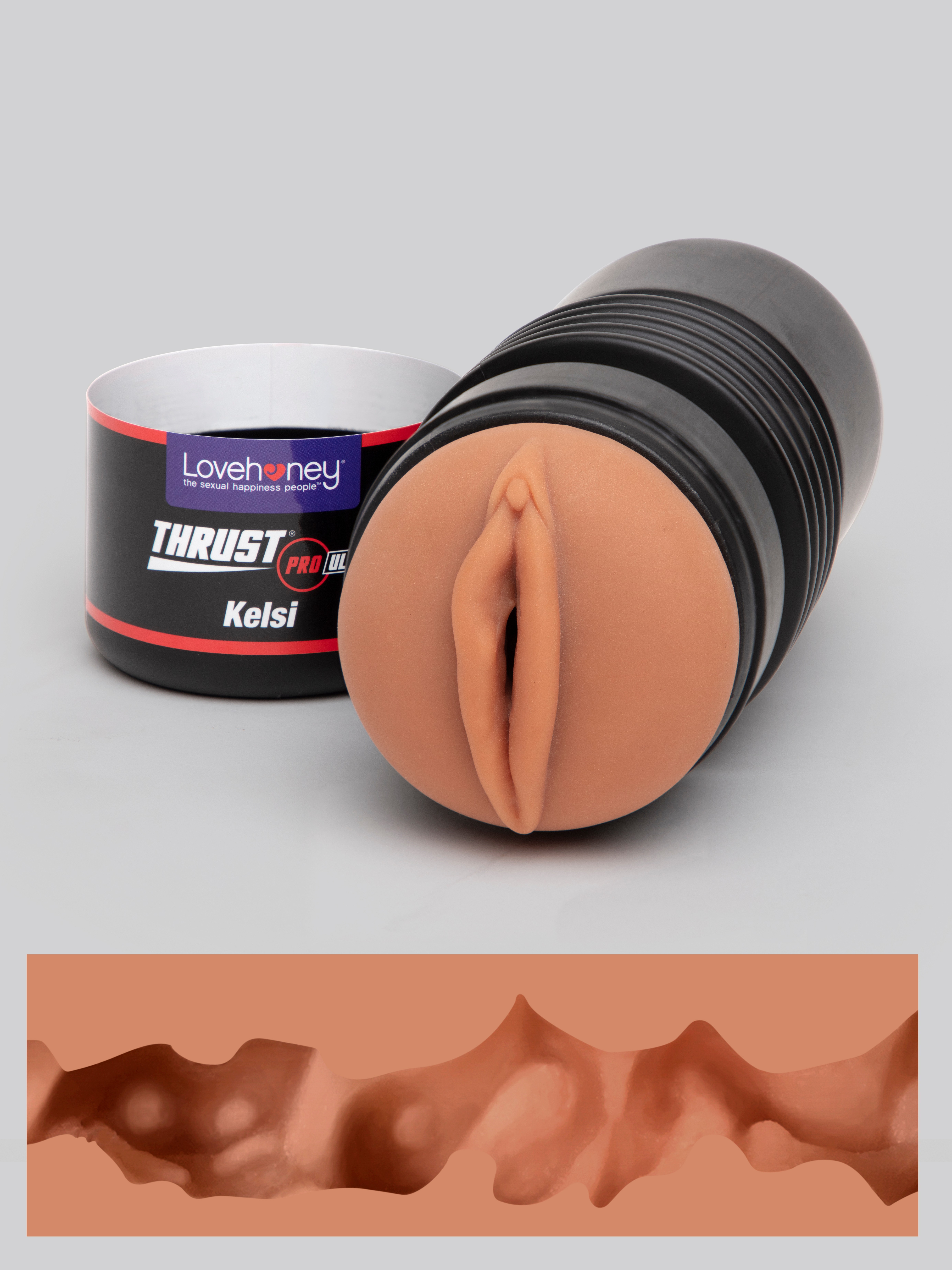THRUST Pro Ultra Kelsi Realistic Vagina Cup , Flesh Tan, hi-res