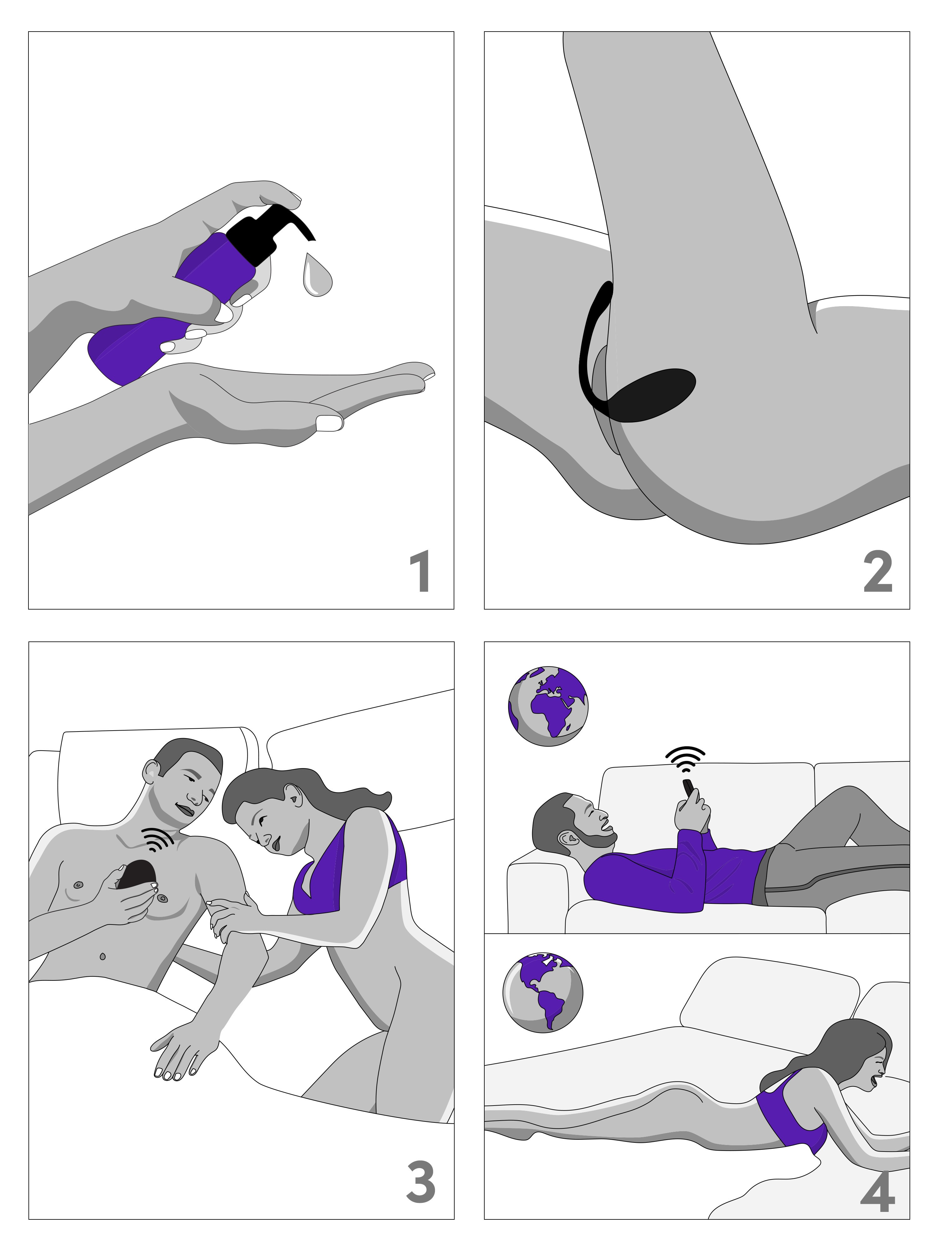 We-Vibe X Lovehoney Jive App Controlled Rechargeable Vibrating G-Spot Love Egg, Black, hi-res