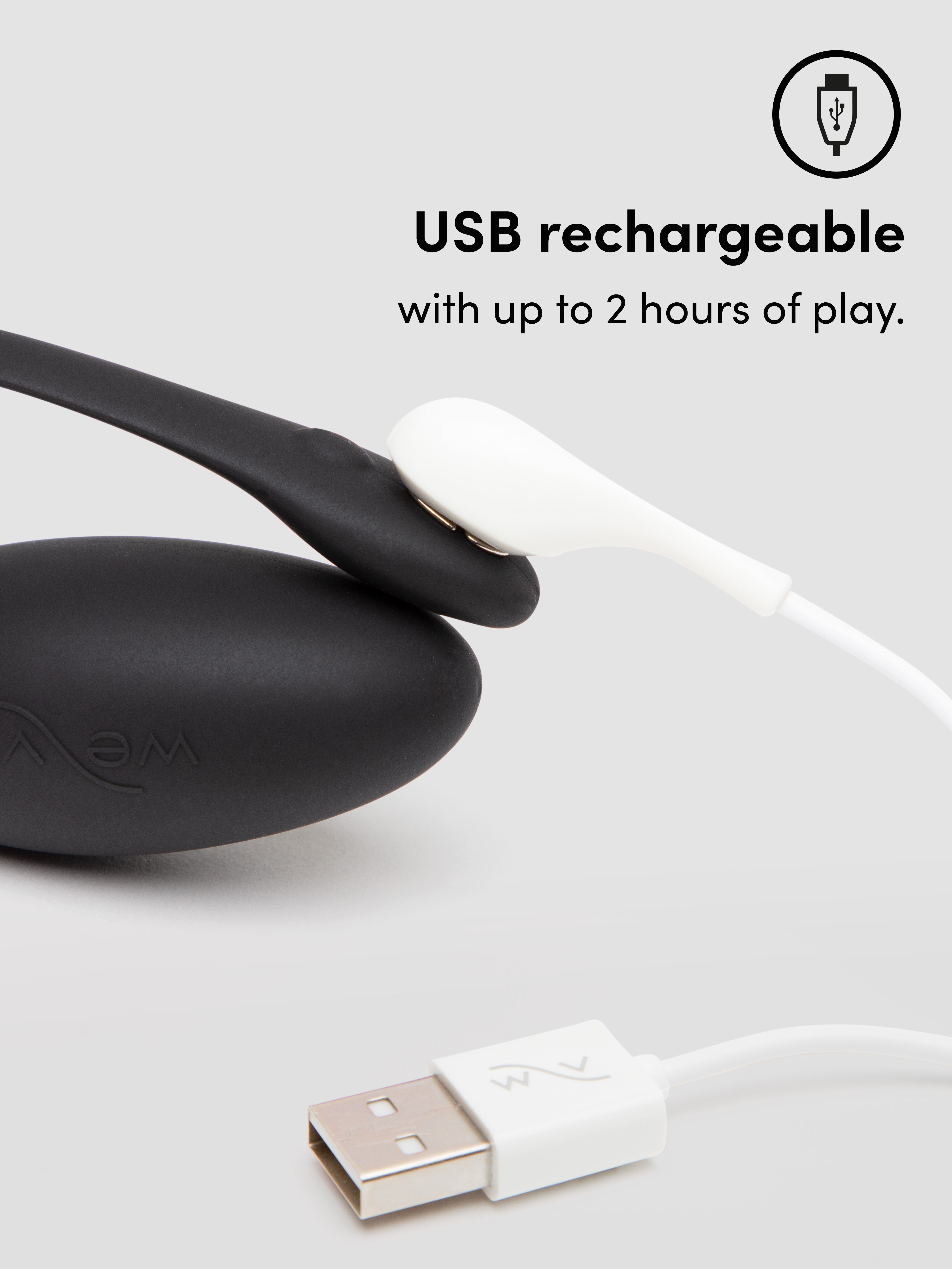 We-Vibe X Lovehoney Jive App Controlled Rechargeable Vibrating G-Spot Love Egg, Black, hi-res