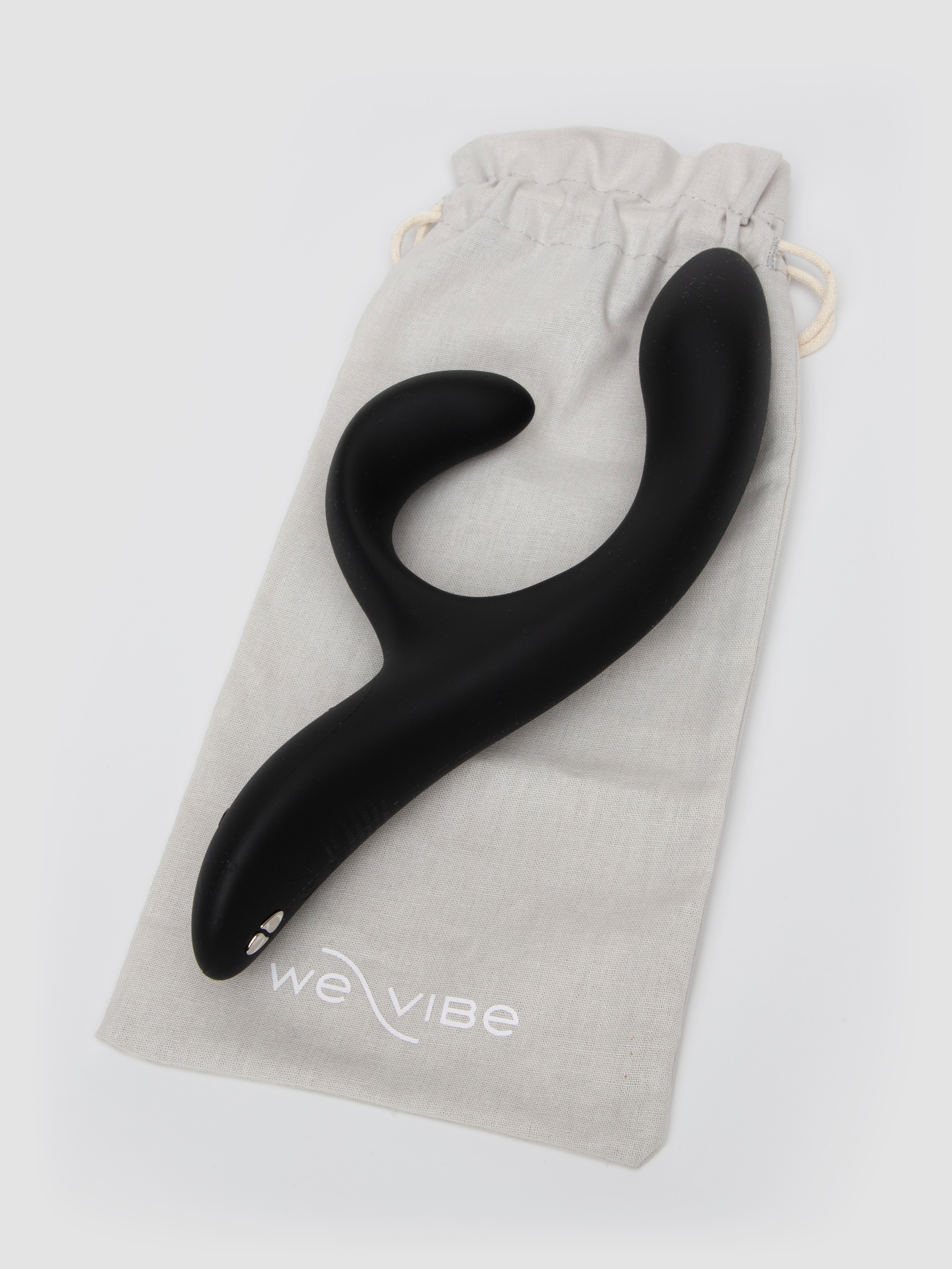 We-Vibe X Lovehoney Nova 2 App Controlled Rechargeable Rabbit Vibrator, Black, hi-res